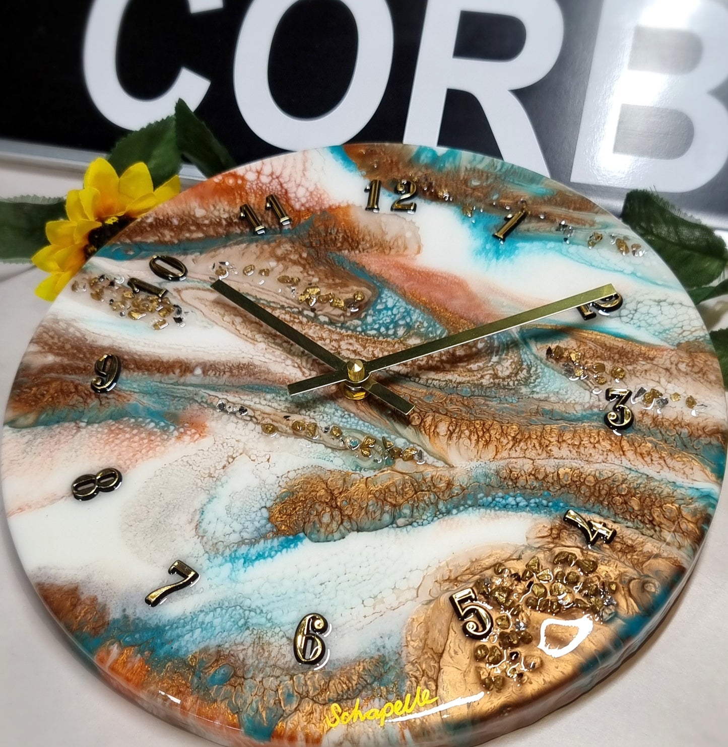 Epoxy Resin Wall Clock Regular (ab1662)