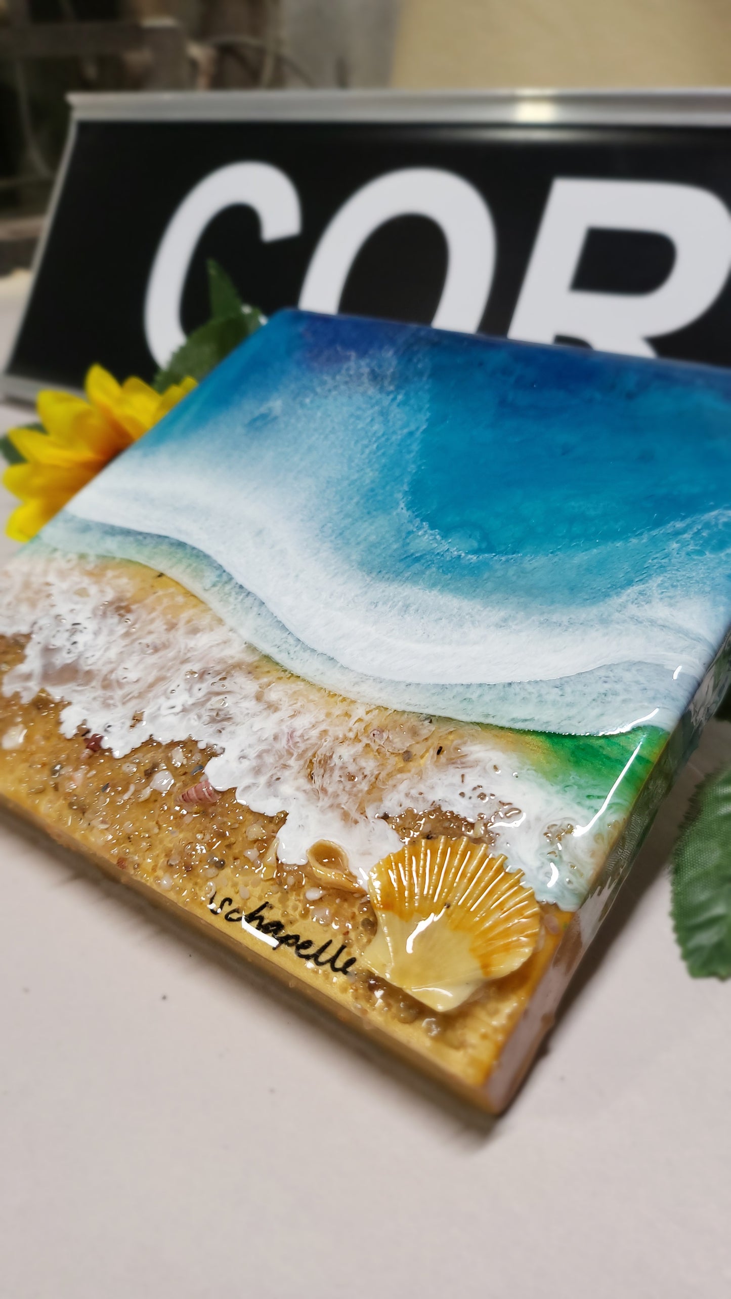 Epoxy Resin Ocean Wall Art