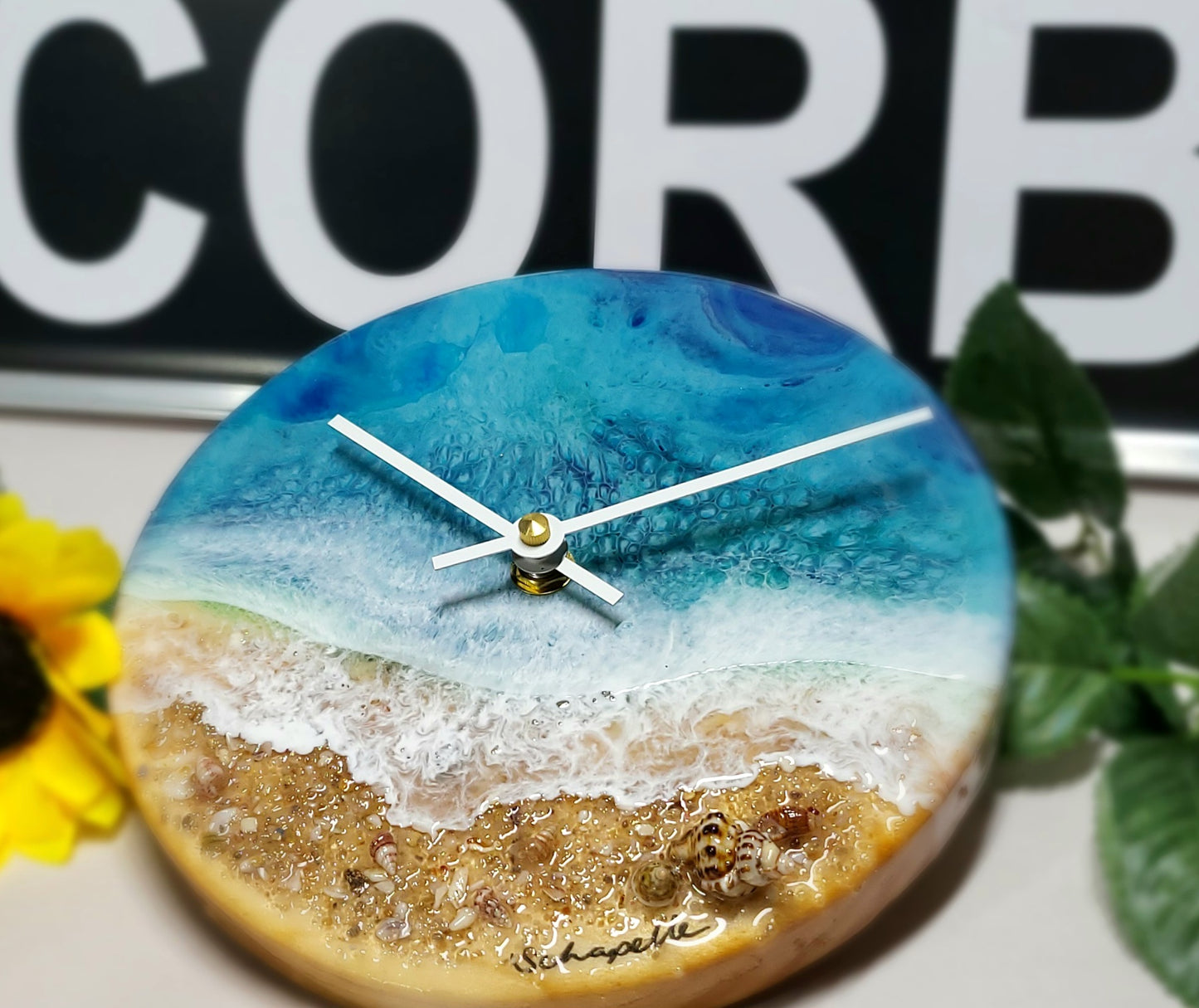 Epoxy Resin Wall Clock Small (ab1711)