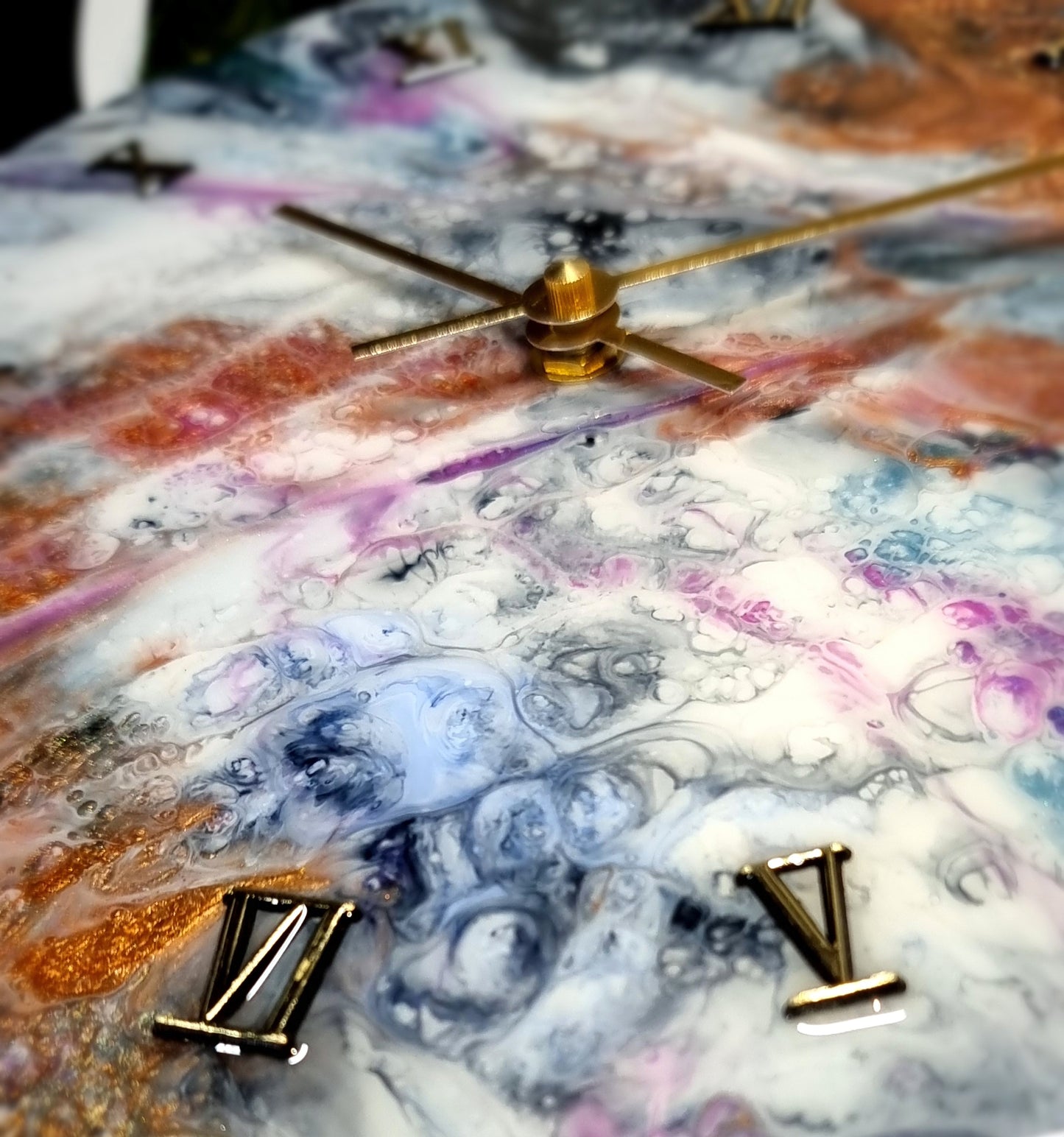 Epoxy Resin Wall Clock Regular (ab1594)