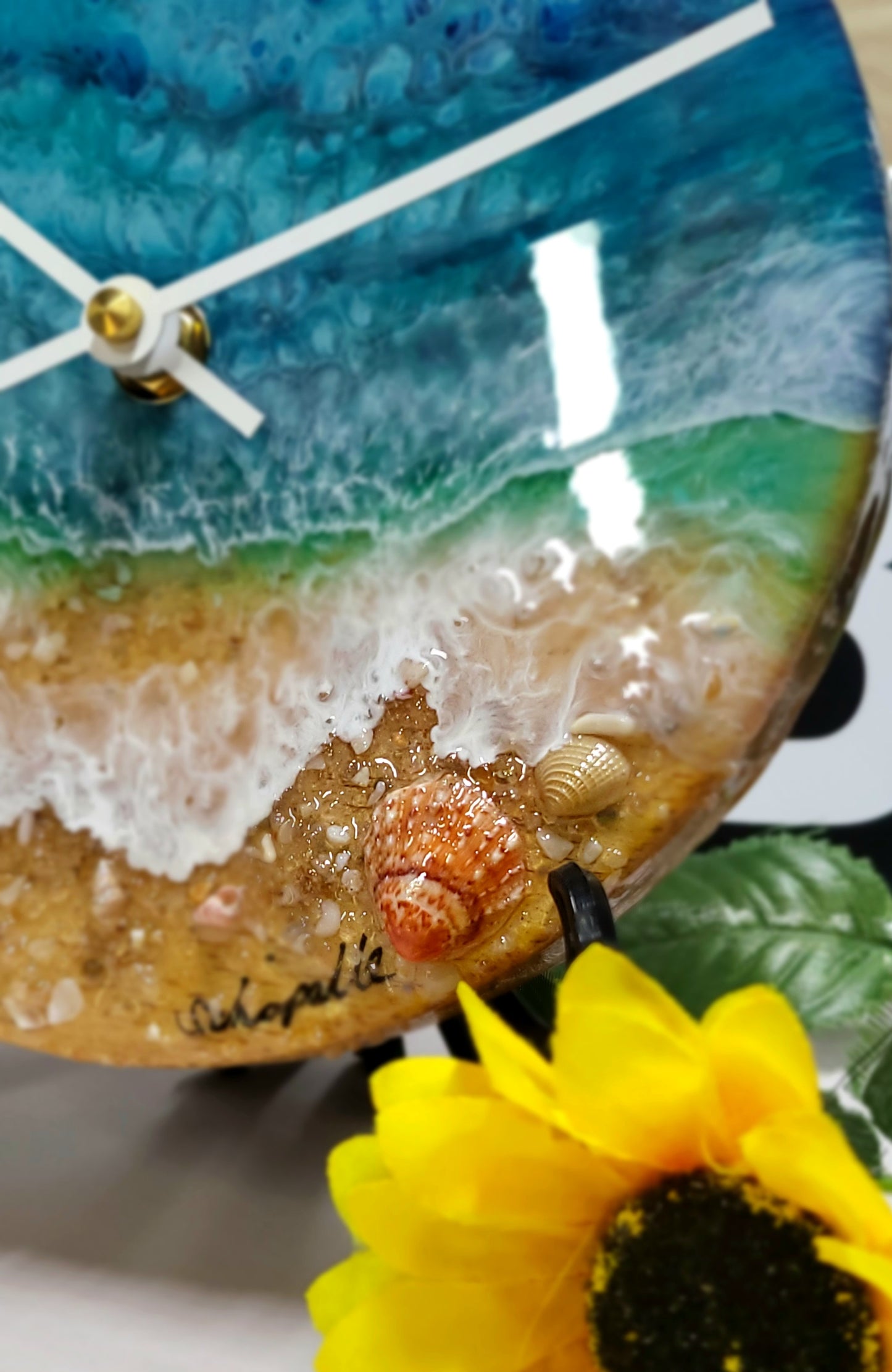 Epoxy Resin Wall Clock Small (ab1709)