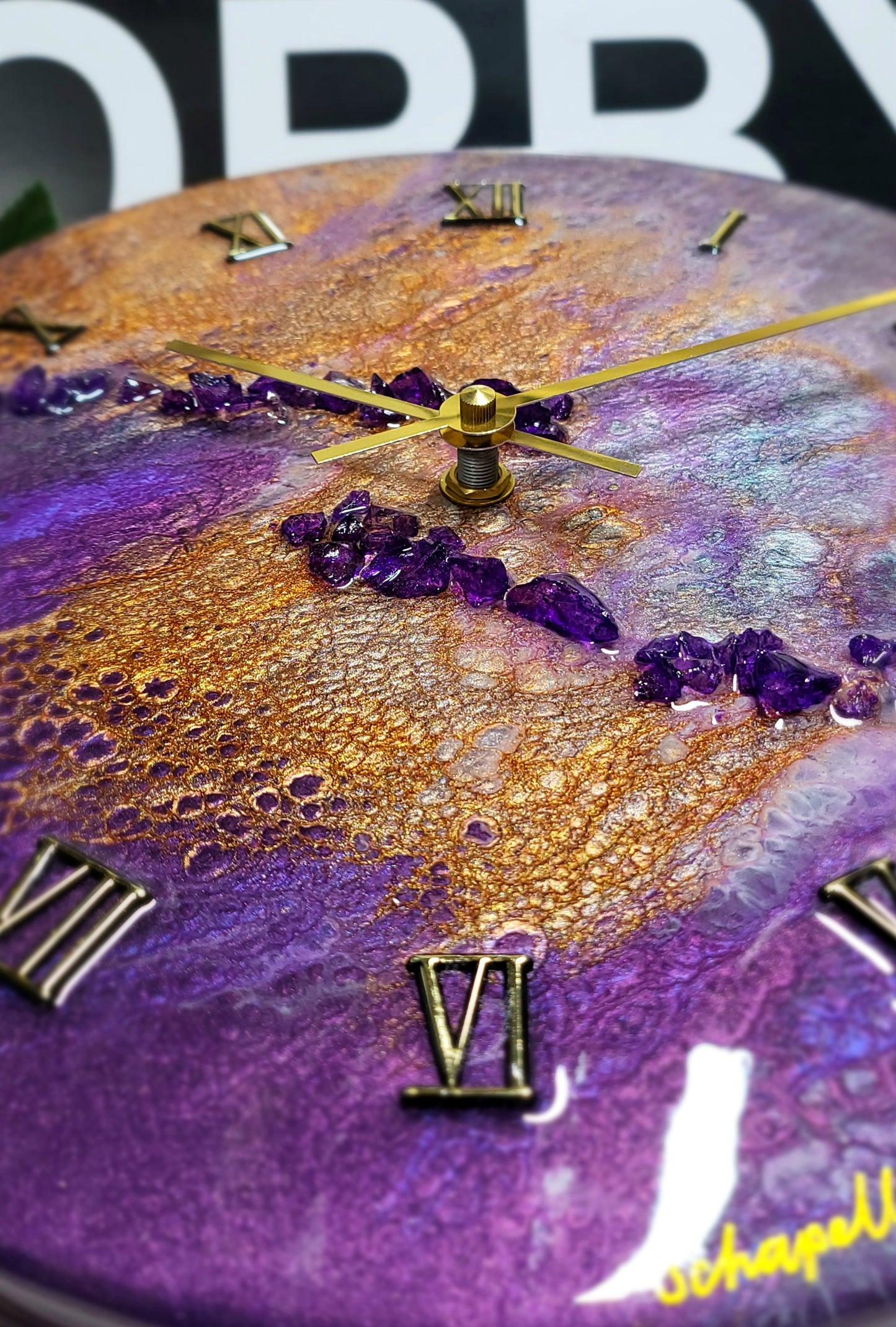 Epoxy Resin Wall Clock Regular (ab1722)