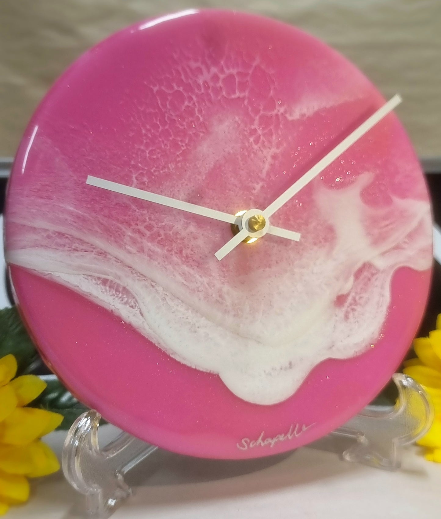 Epoxy Resin Wall Clock Small (ab1691)
