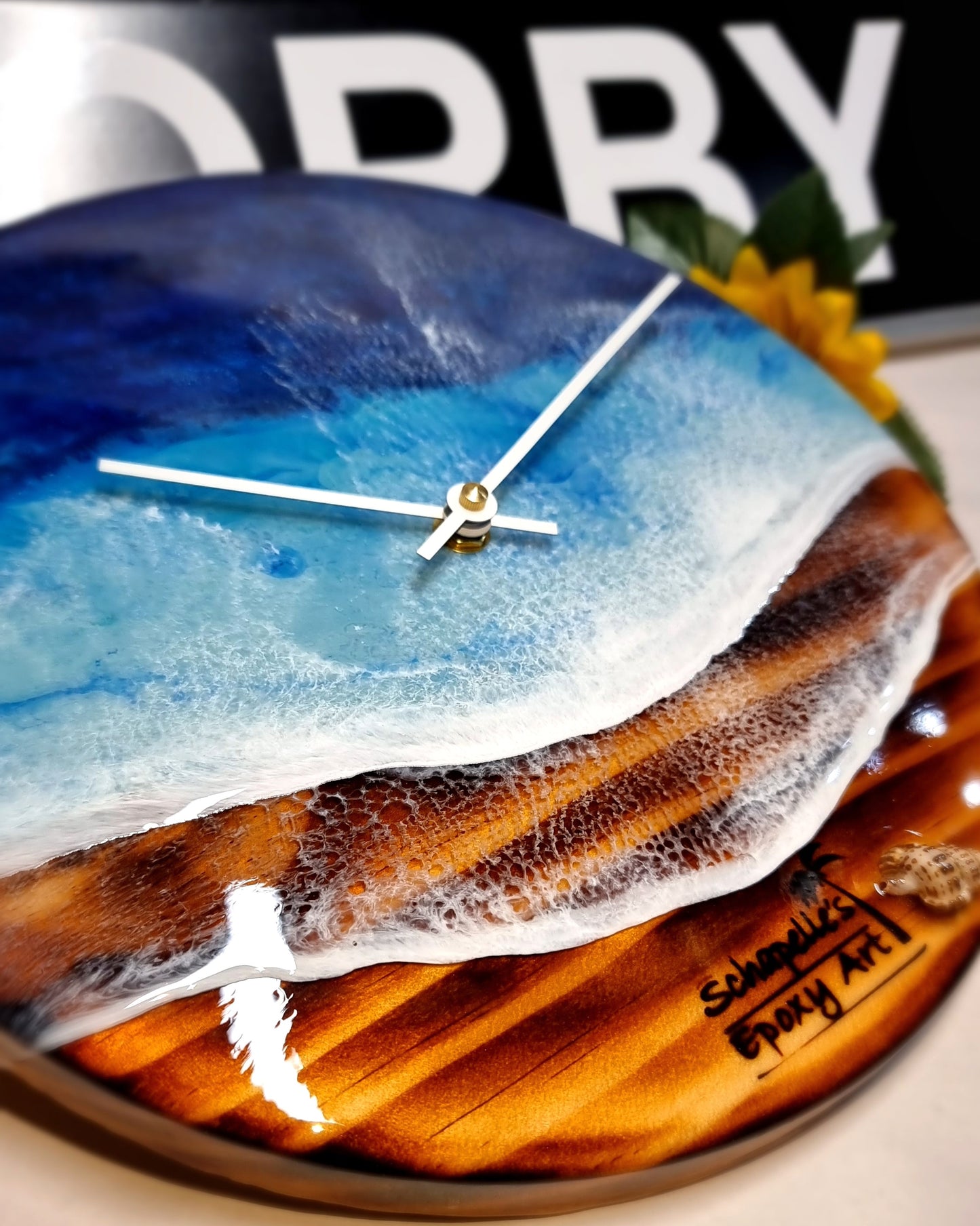Epoxy Resin Wall Clock Regular (ab1616)