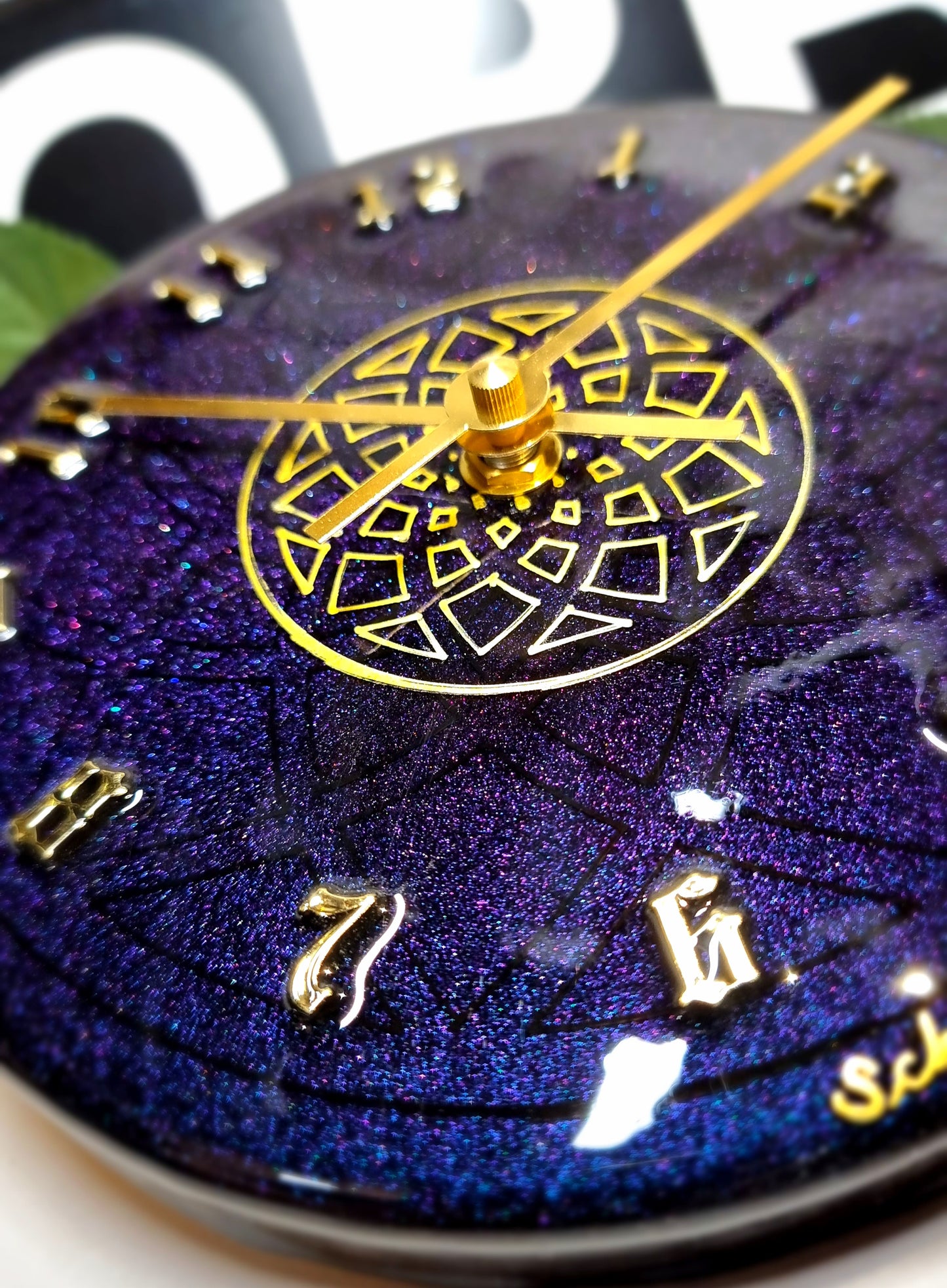 Epoxy Resin Wall Clock Small (ab1590)