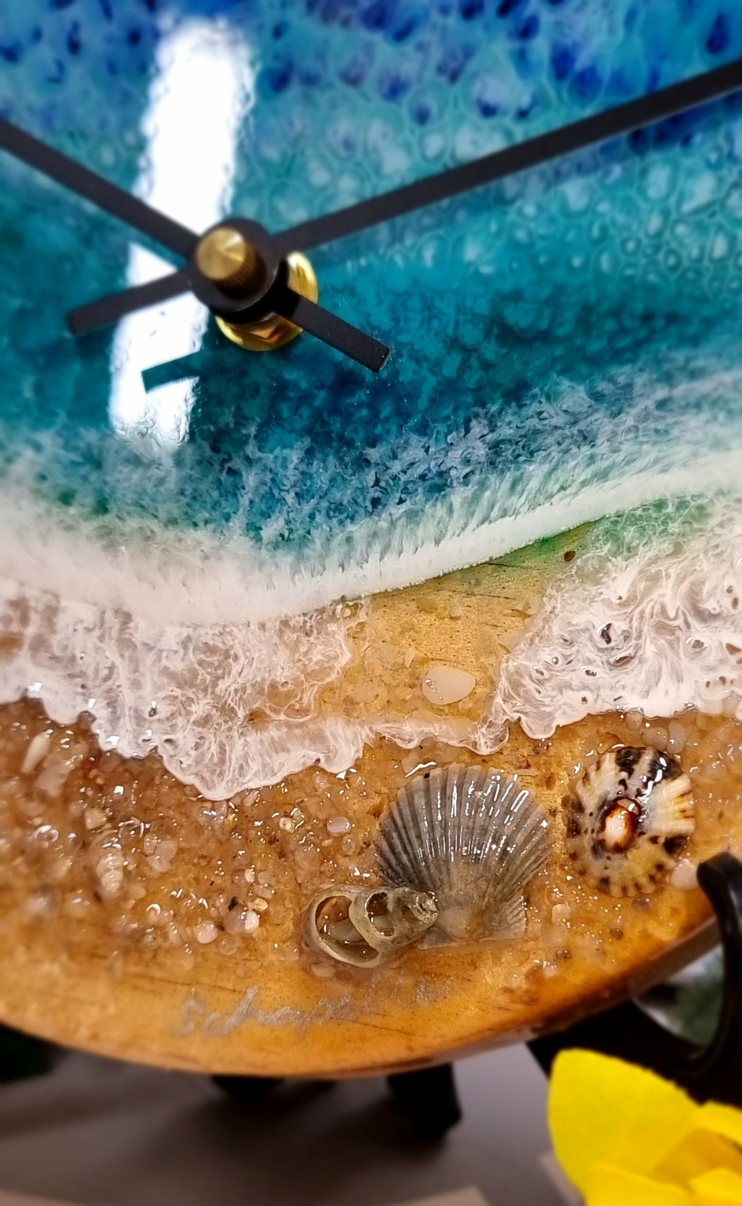 Epoxy Resin Wall Clock Small (ab1678)