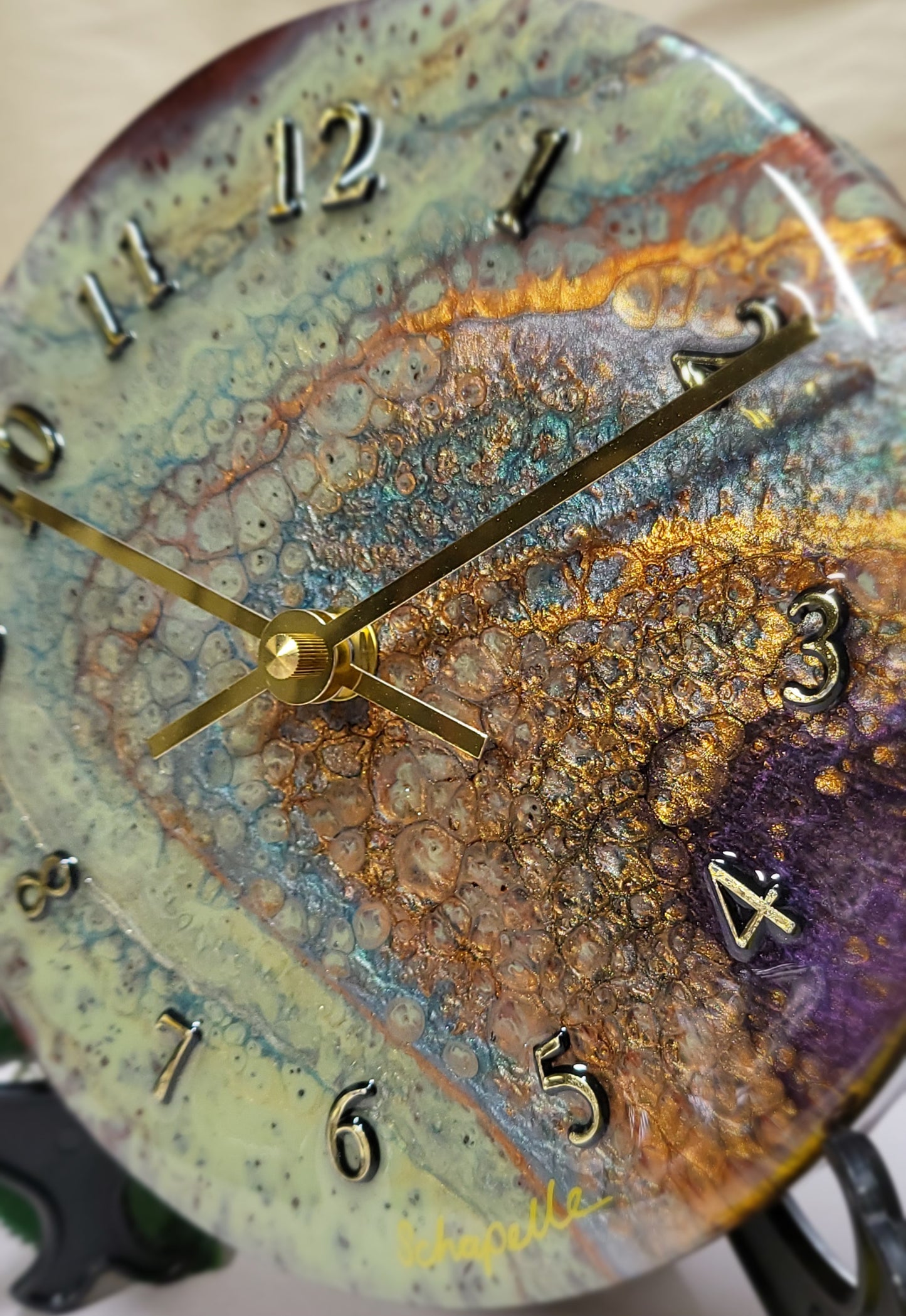 Epoxy Resin Wall Clock Small (ab1758)