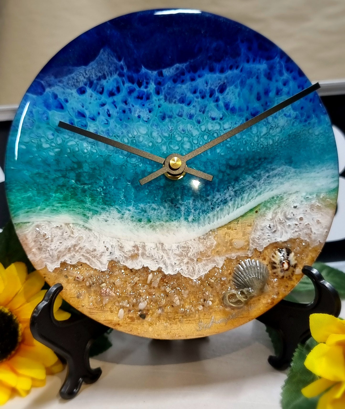 Epoxy Resin Wall Clock Small (ab1678)