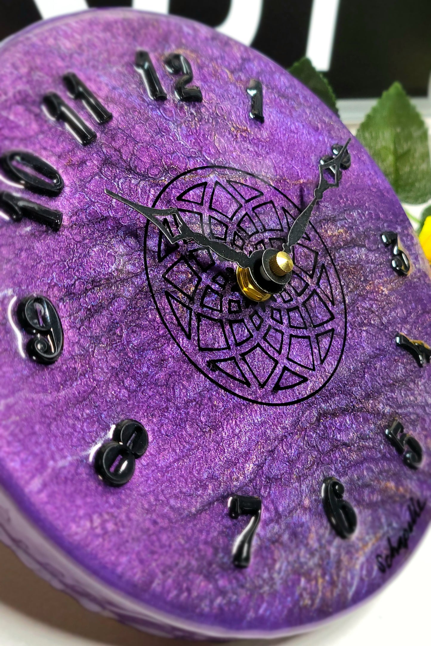Epoxy Resin Wall Clock Small (ab1719)