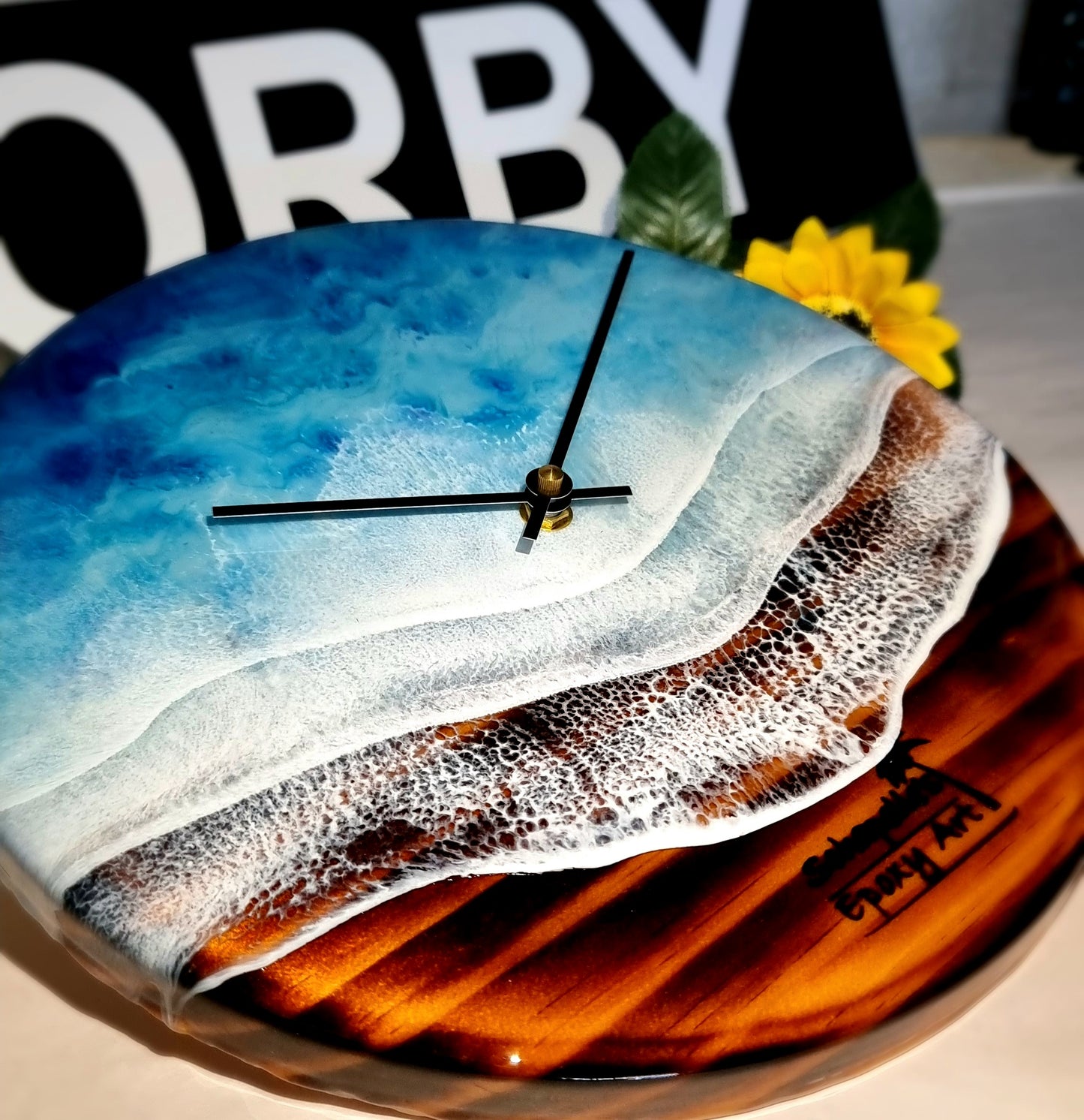 Epoxy Resin Wall Clock Regular (ab1505)
