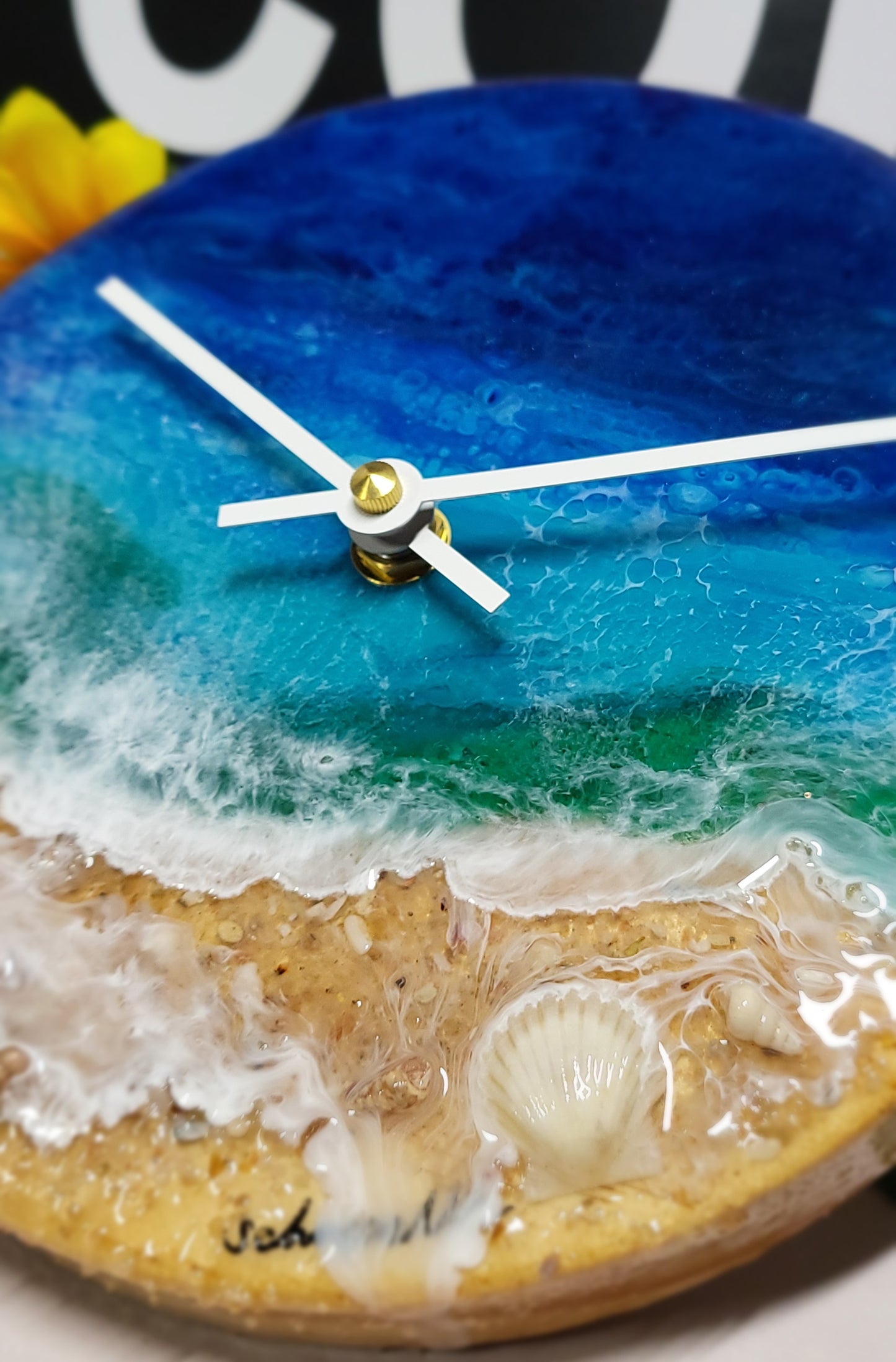Epoxy Resin Wall Clock Small (ab1732)