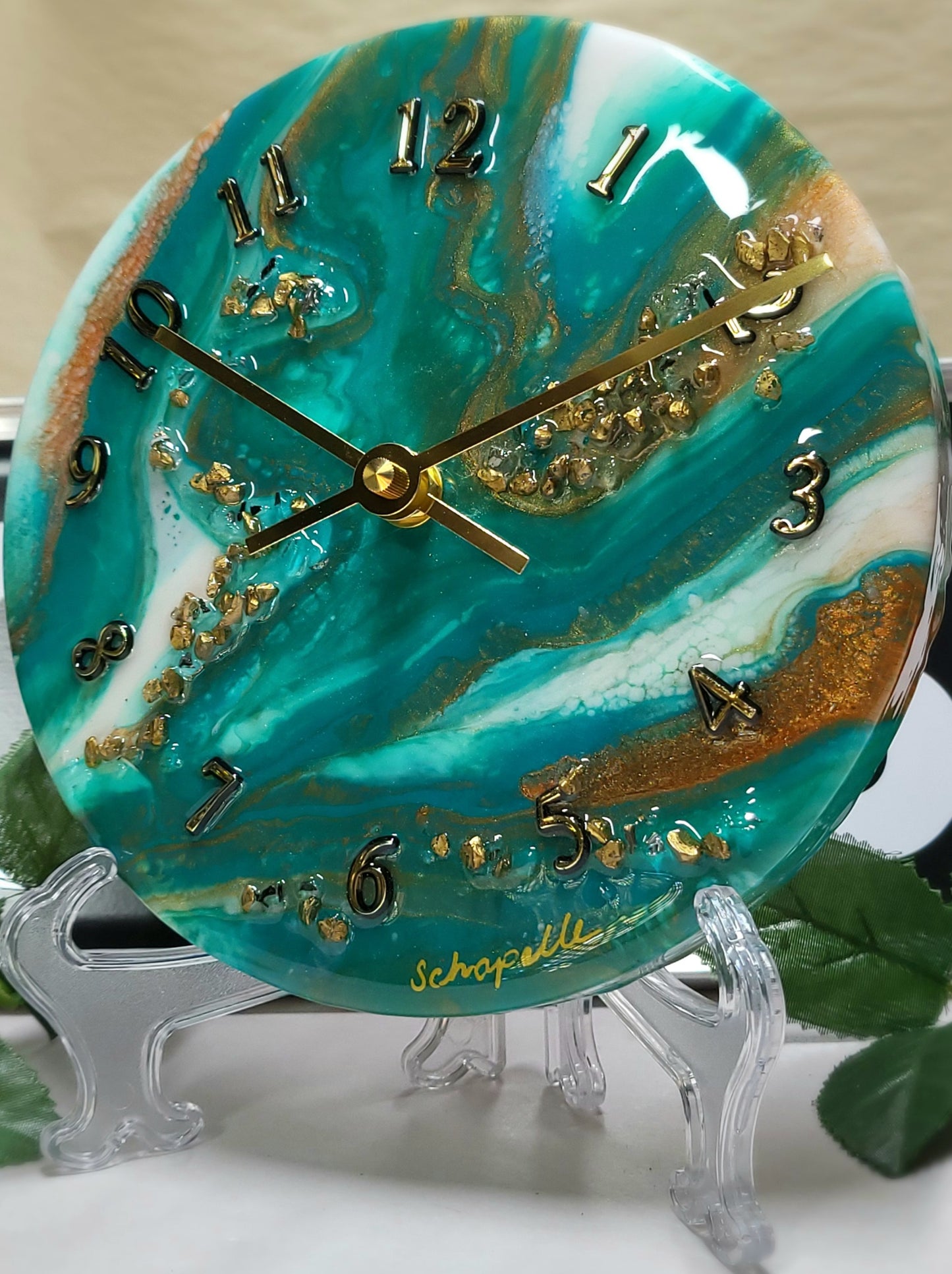 Epoxy Resin Wall Clock Small (ab1746)