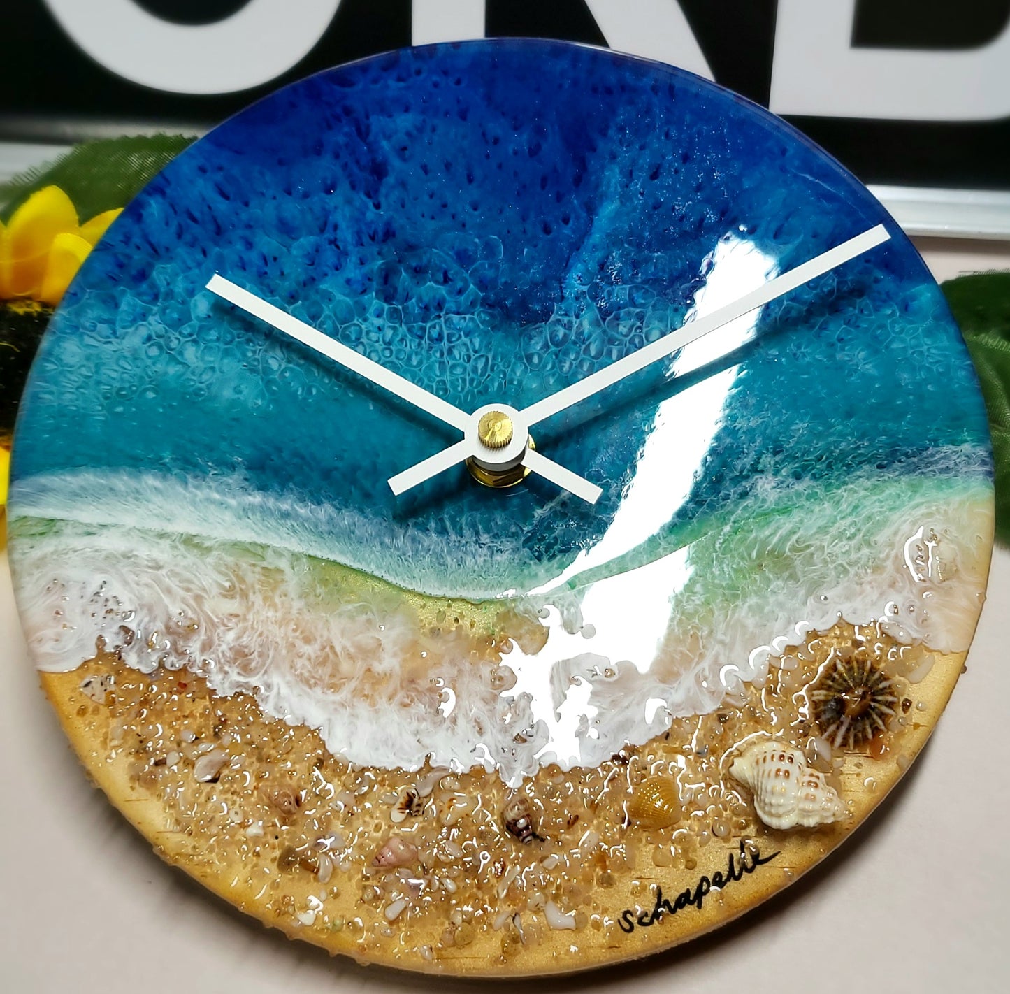 Epoxy Resin Wall Clock Small (ab1717)