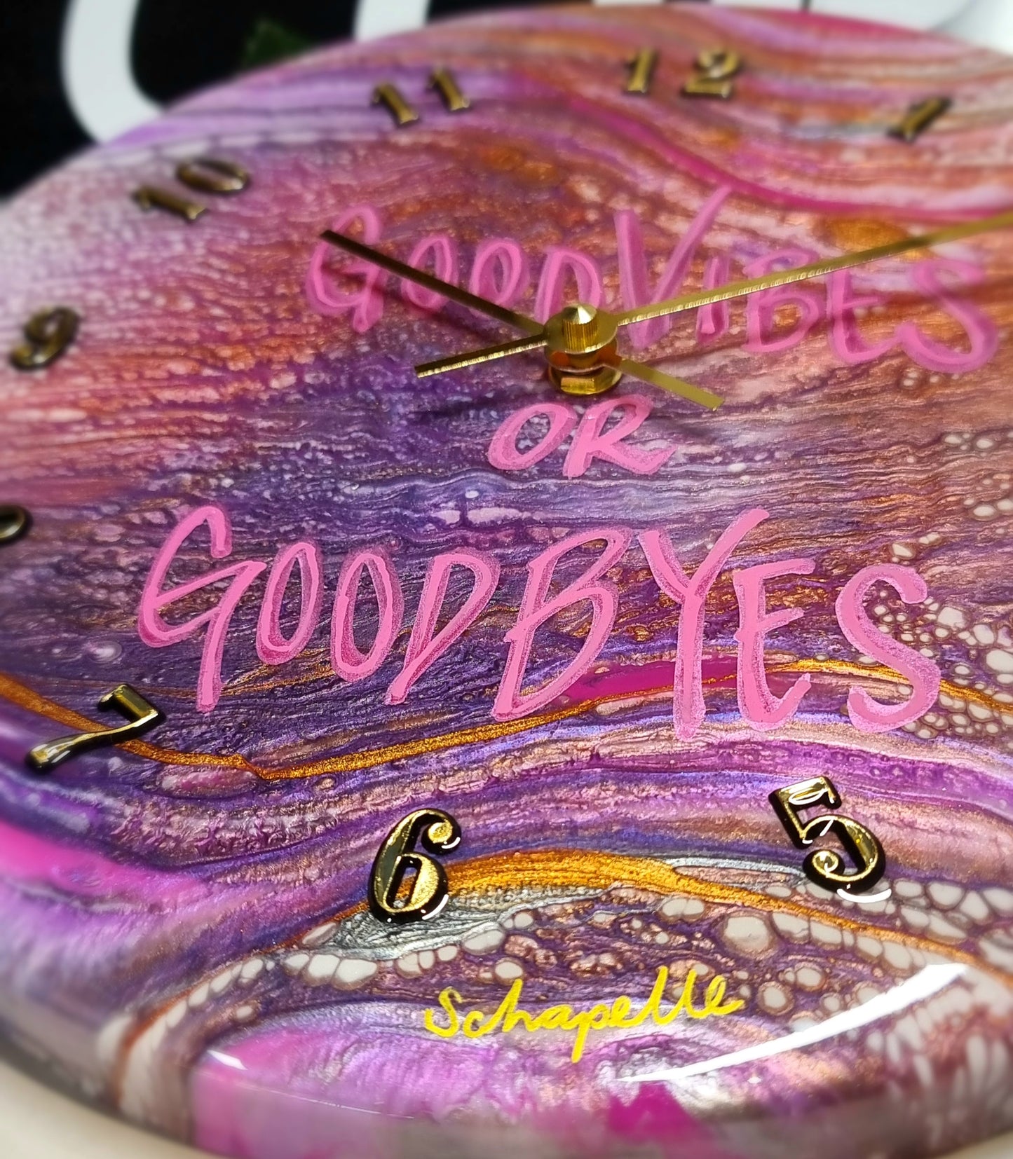 Epoxy Resin Wall Clock Regular (ab1660)