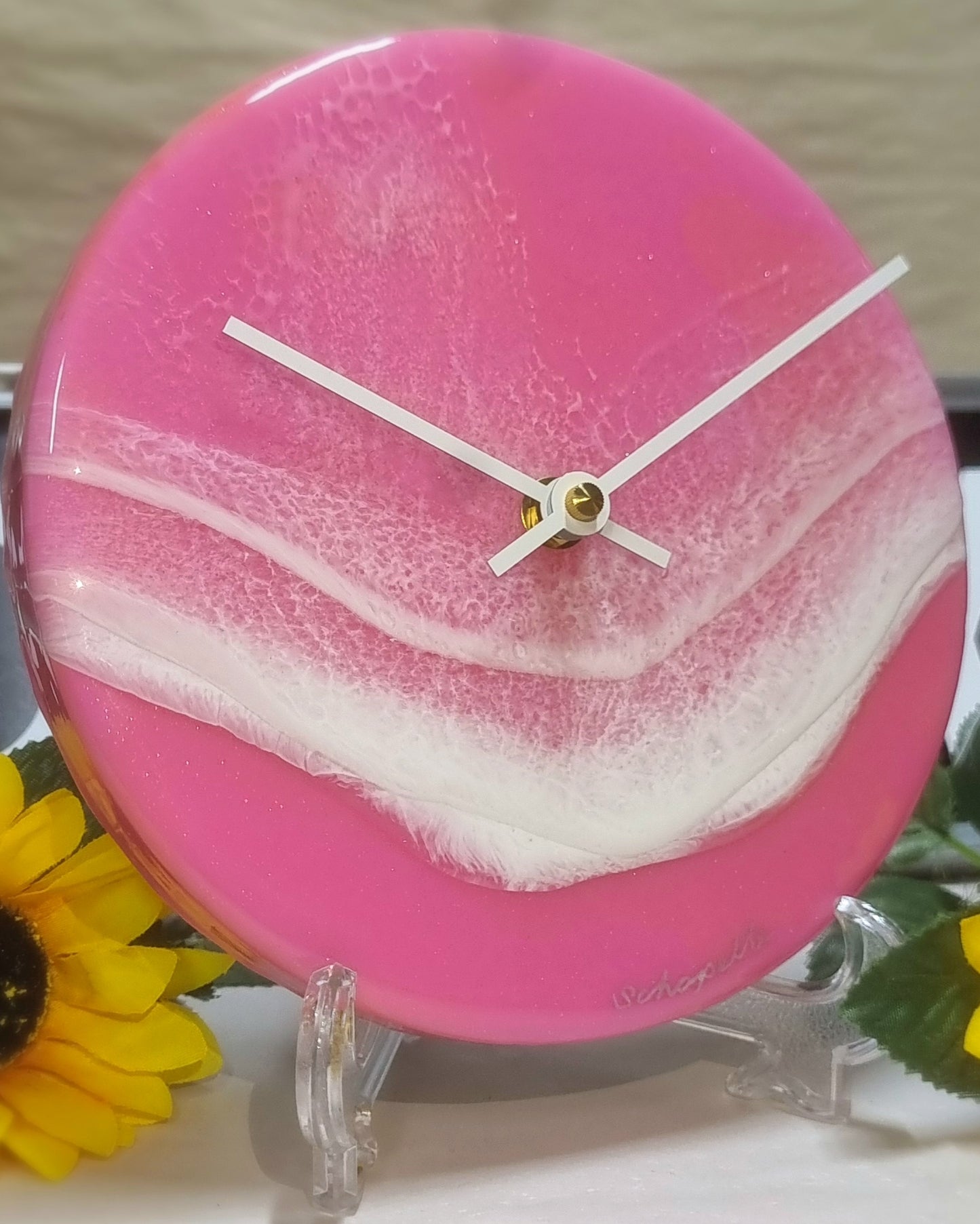 Epoxy Resin Wall Clock Small (ab1691)