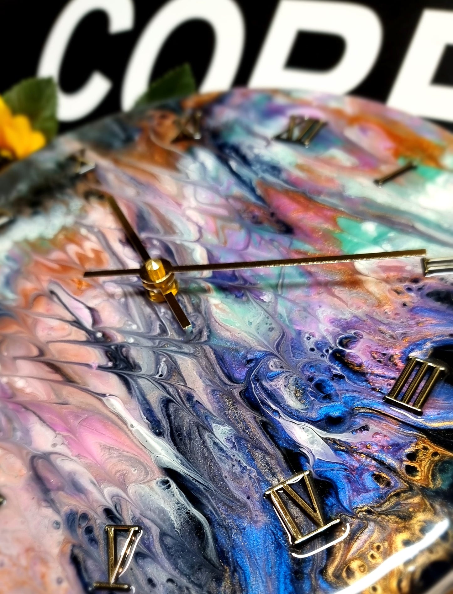 Epoxy Resin Wall Clock Regular (ab1595)