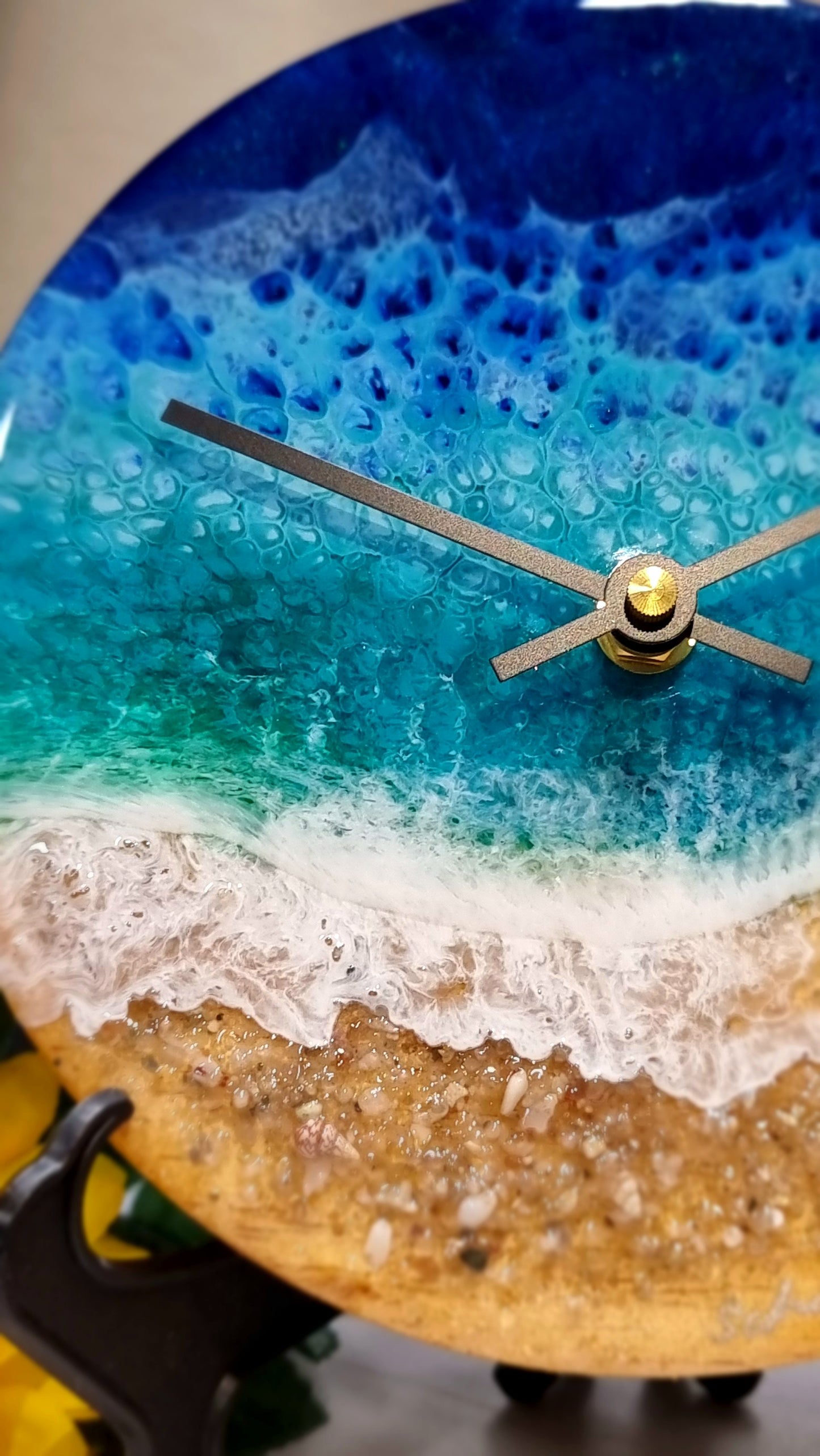 Epoxy Resin Wall Clock Small (ab1678)