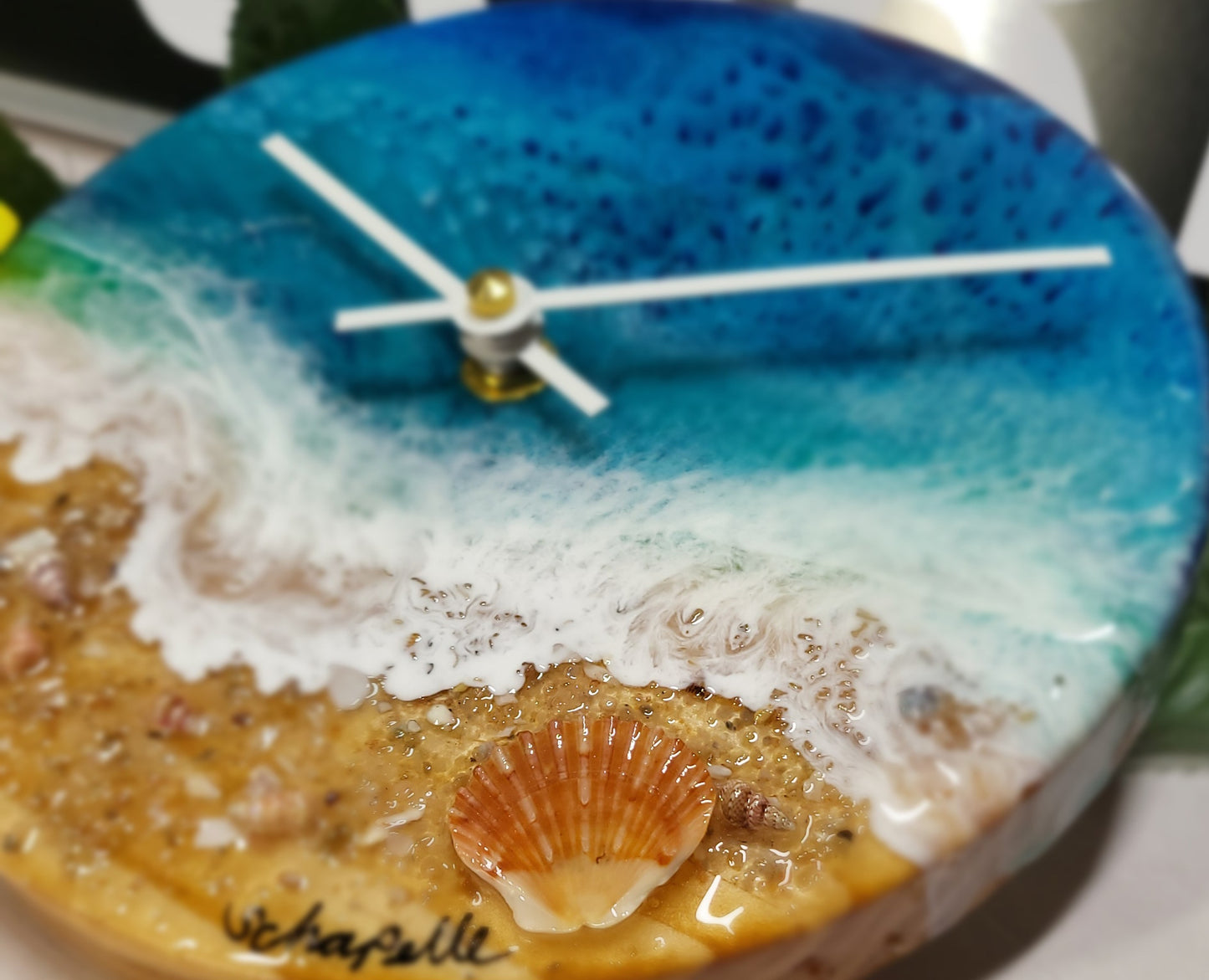 Epoxy Resin Wall Clock Small (ab1773)