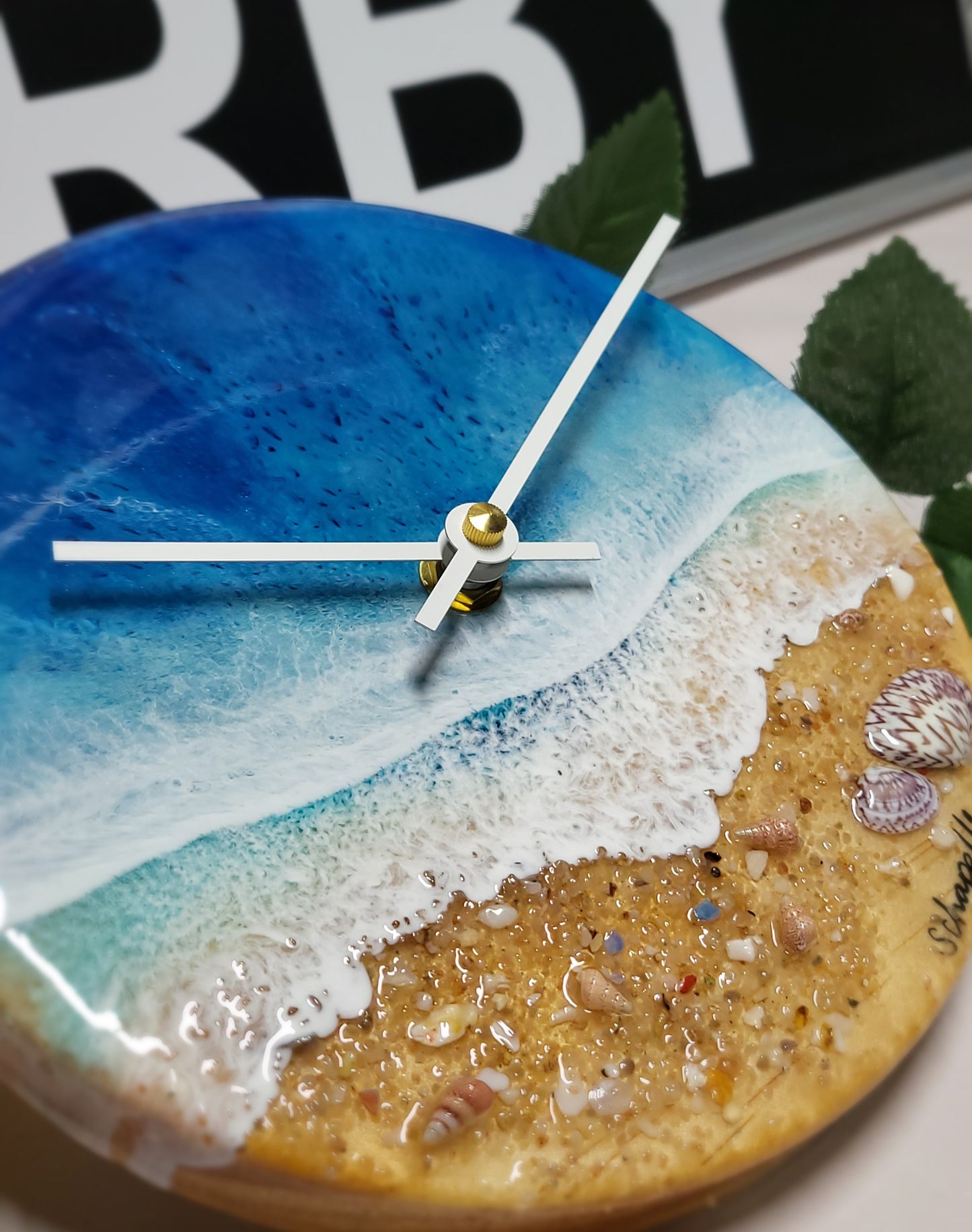 Epoxy Resin Wall Clock Small (ab1731)