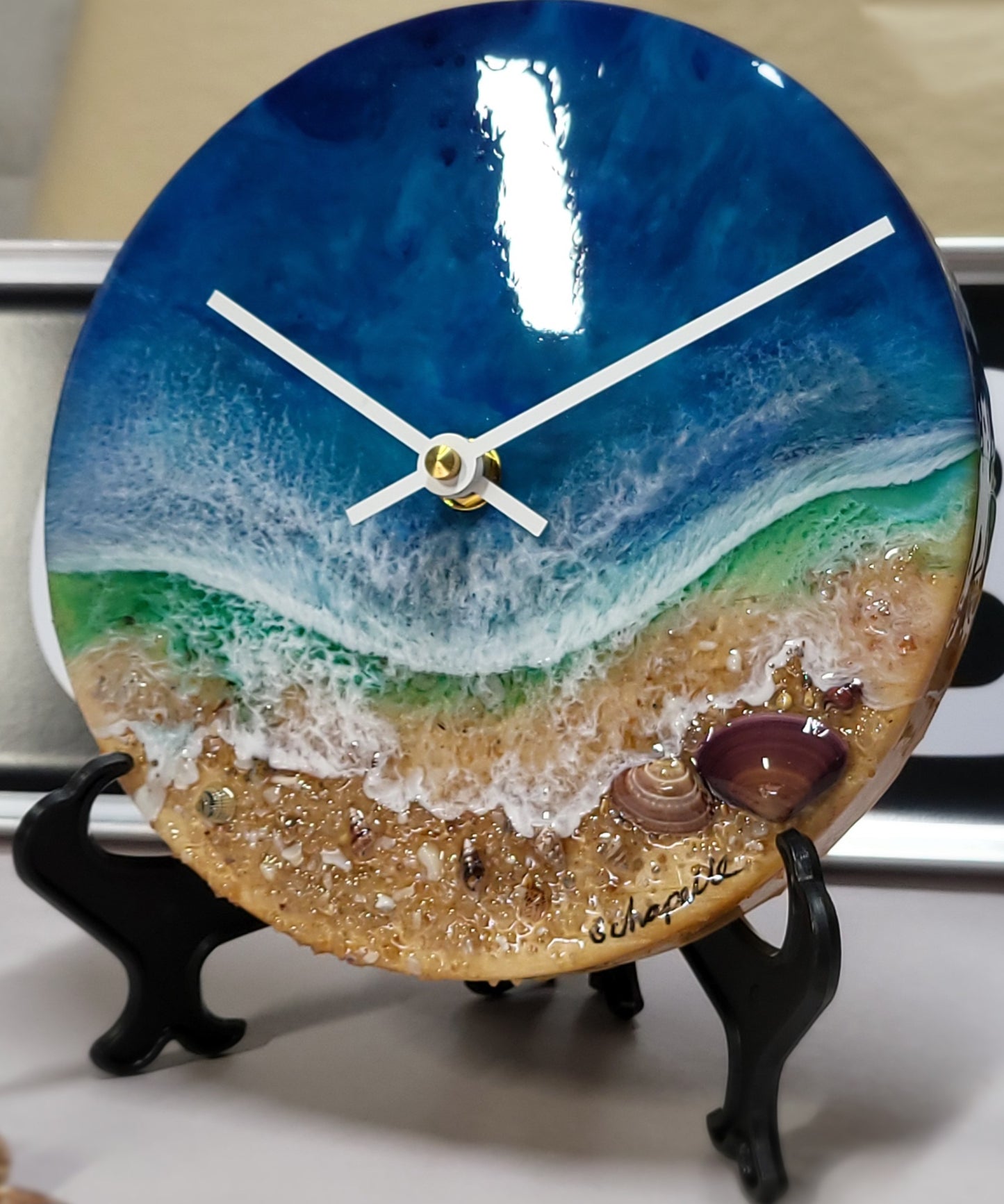 Epoxy Resin Wall Clock Small (ab1771)