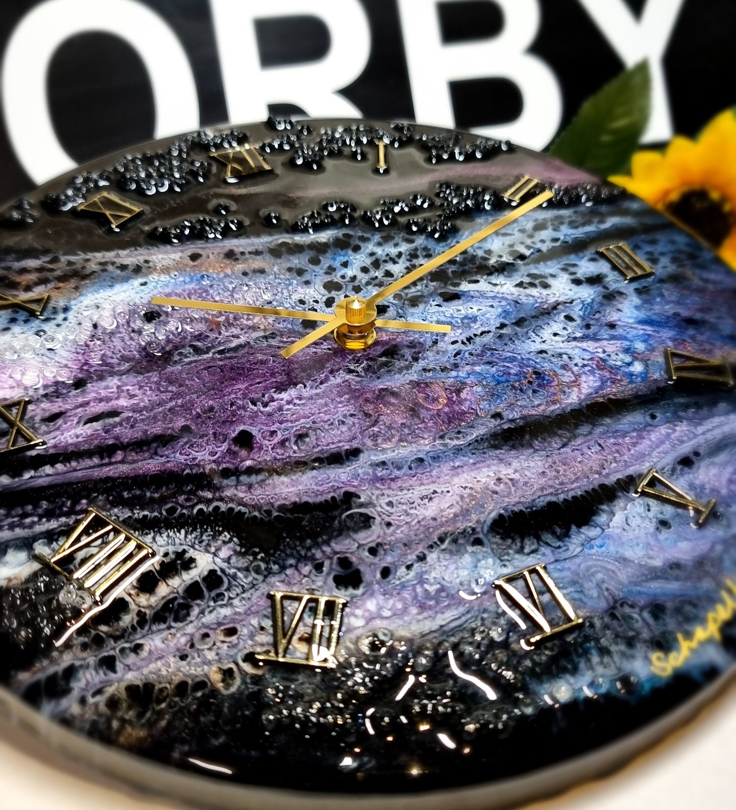 Epoxy Resin Wall Clock Regular (ab1642)