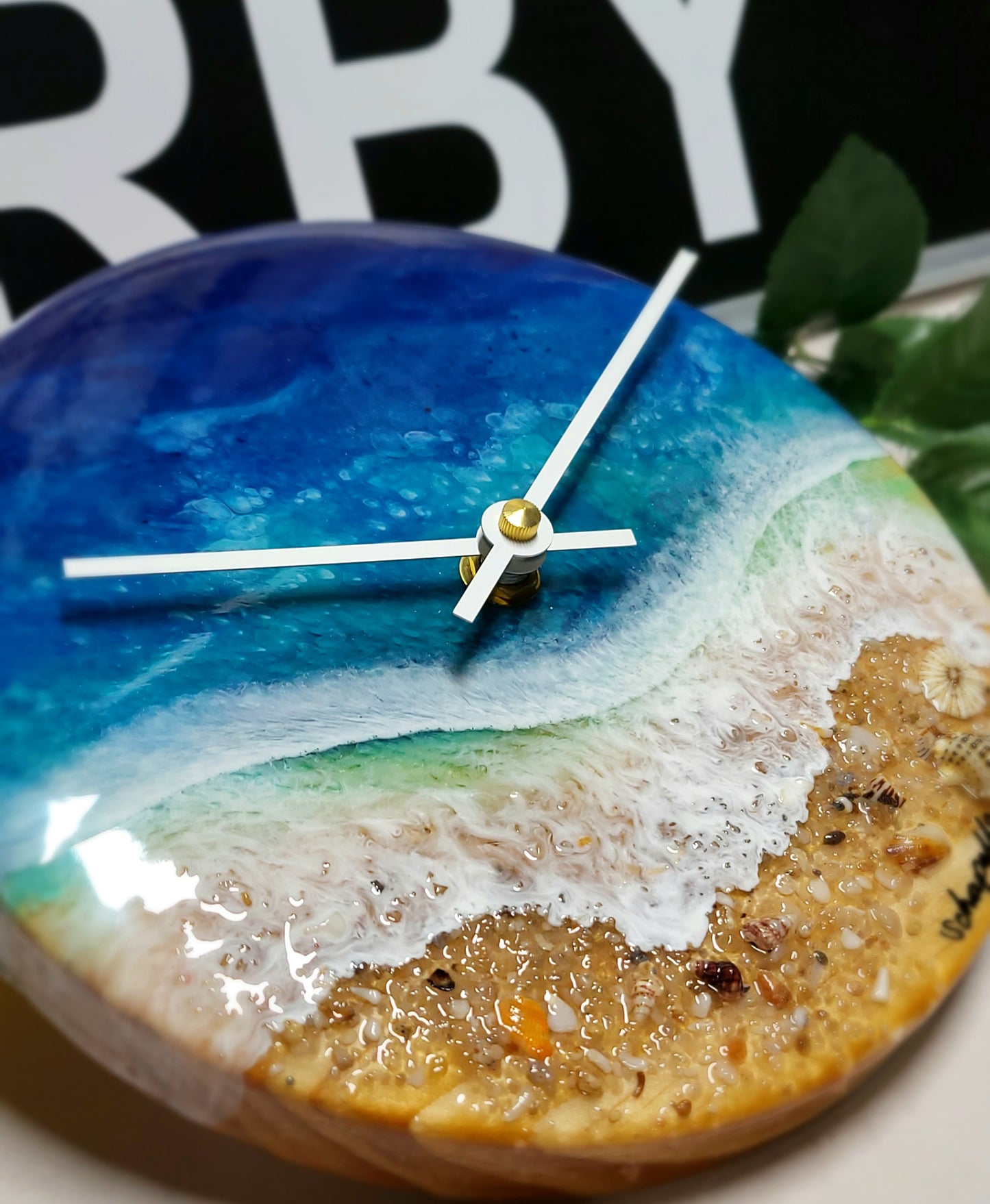 Epoxy Resin Wall Clock Small (ab1720)