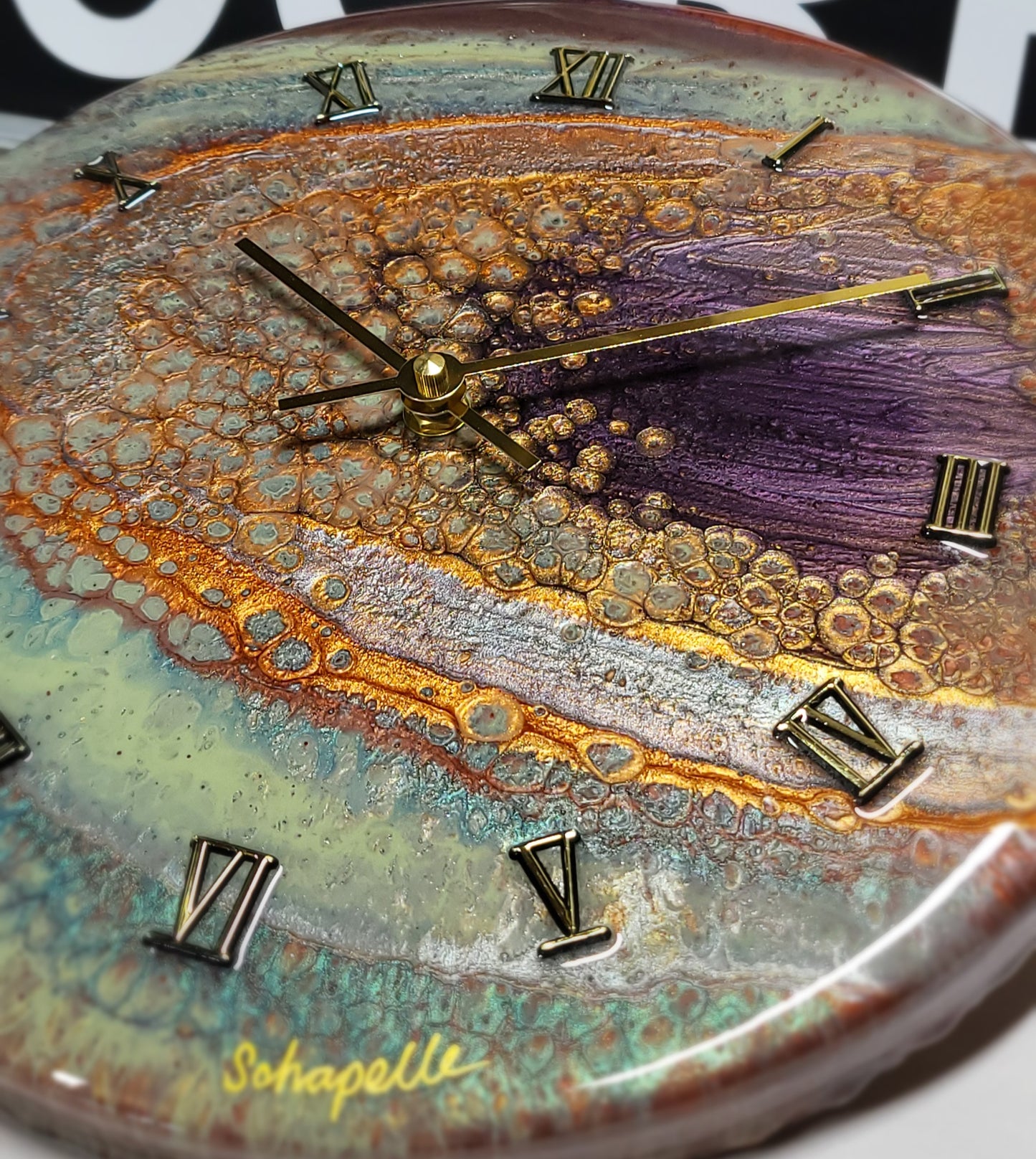 Epoxy Resin Wall Clock Regular (ab1743)