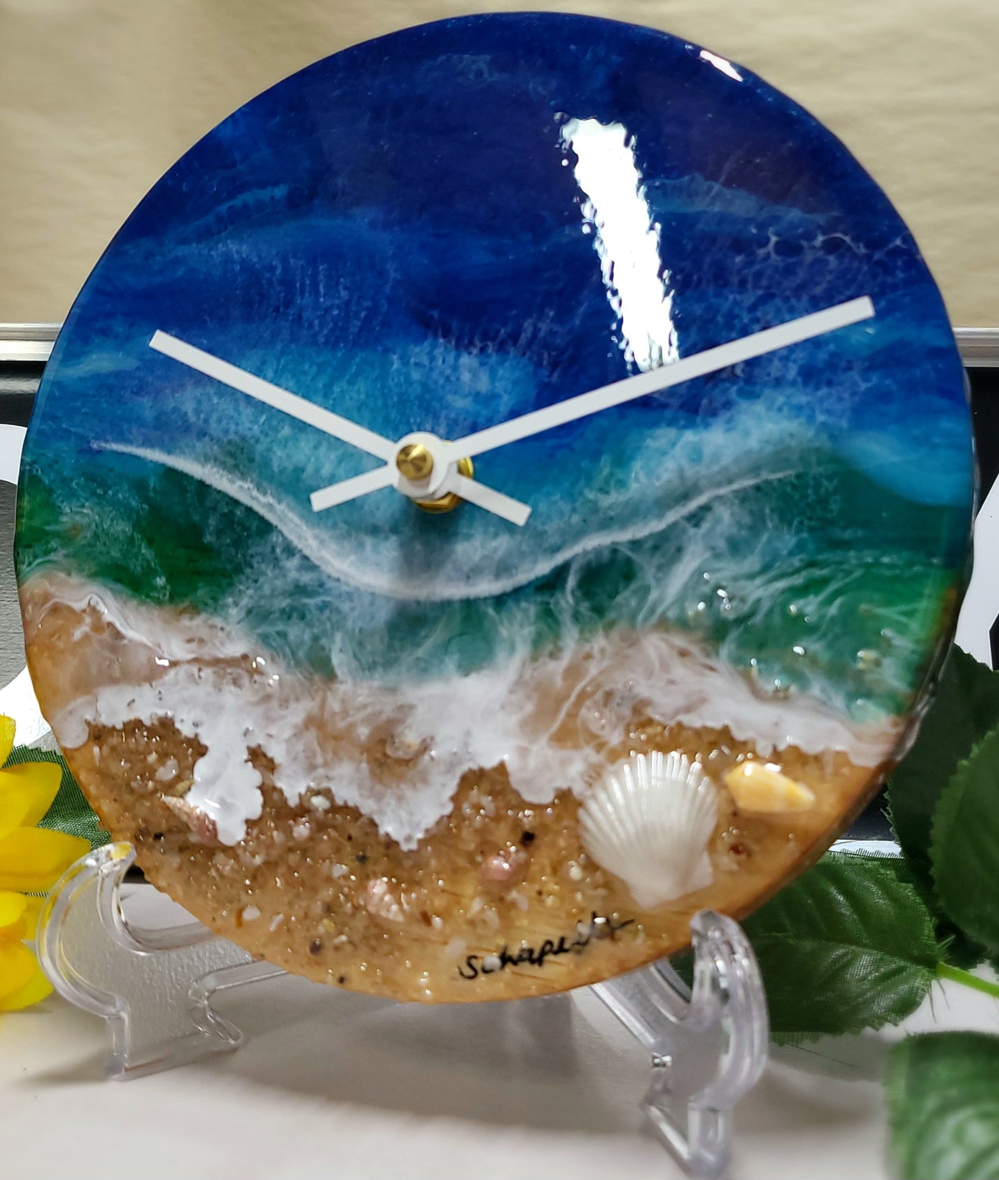 Epoxy Resin Wall Clock Small (ab1718)