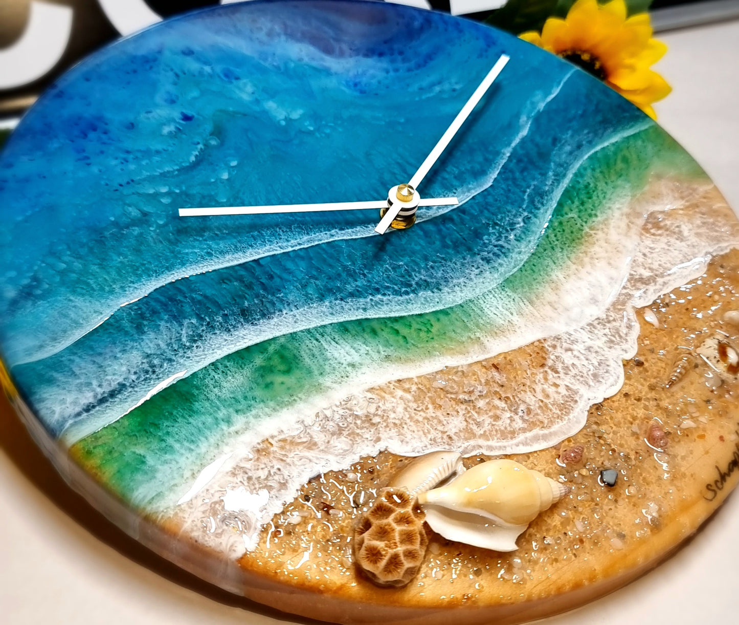 Epoxy Resin Wall Clock Regular (ab1641)