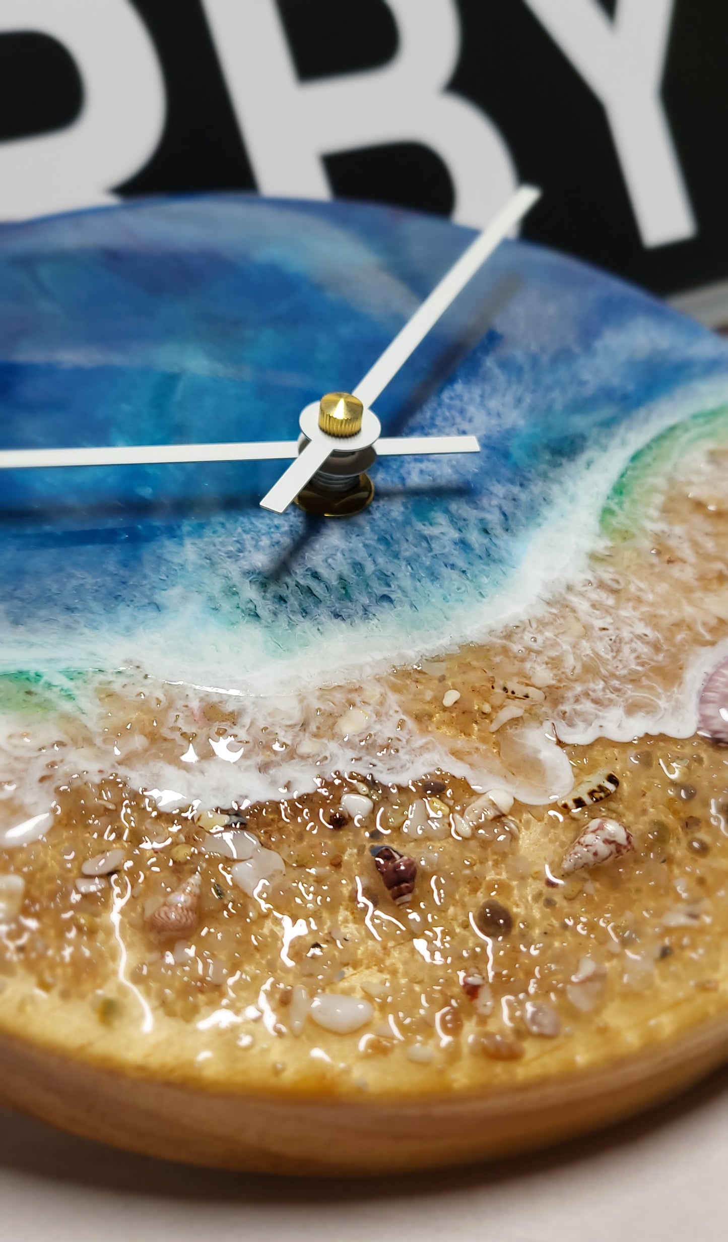Epoxy Resin Wall Clock Small (ab1772)