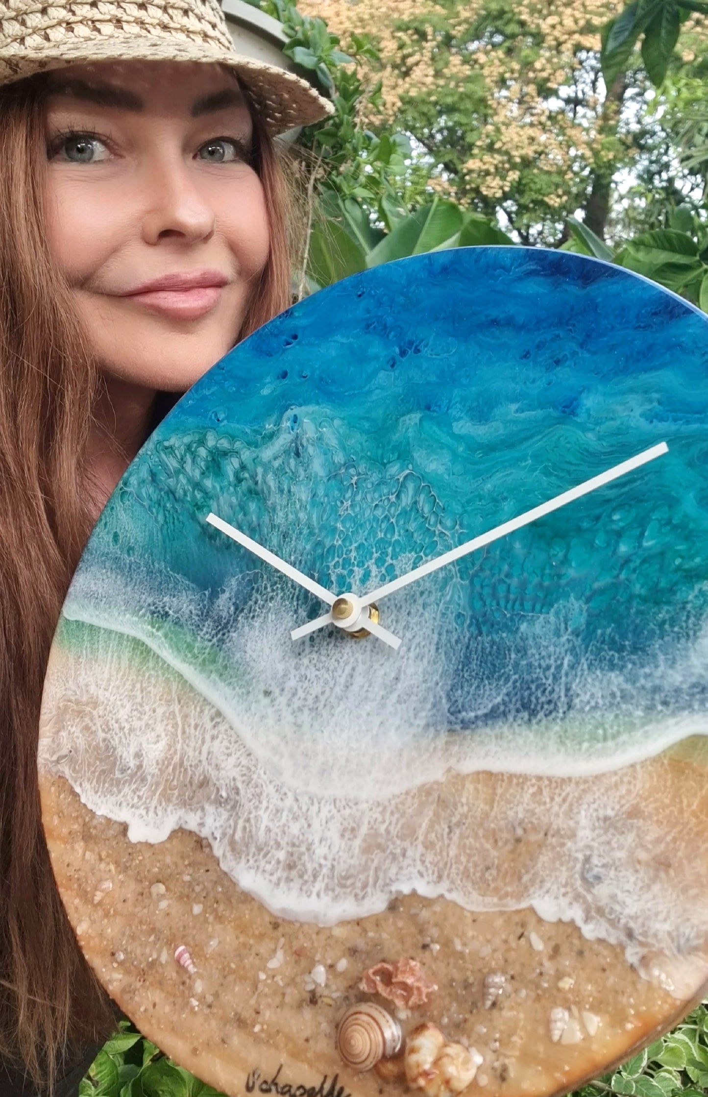Epoxy Resin Wall Clock Regular (ab1700)