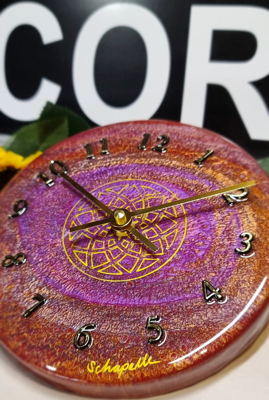 Epoxy Resin Wall Clock Small (ab1665)