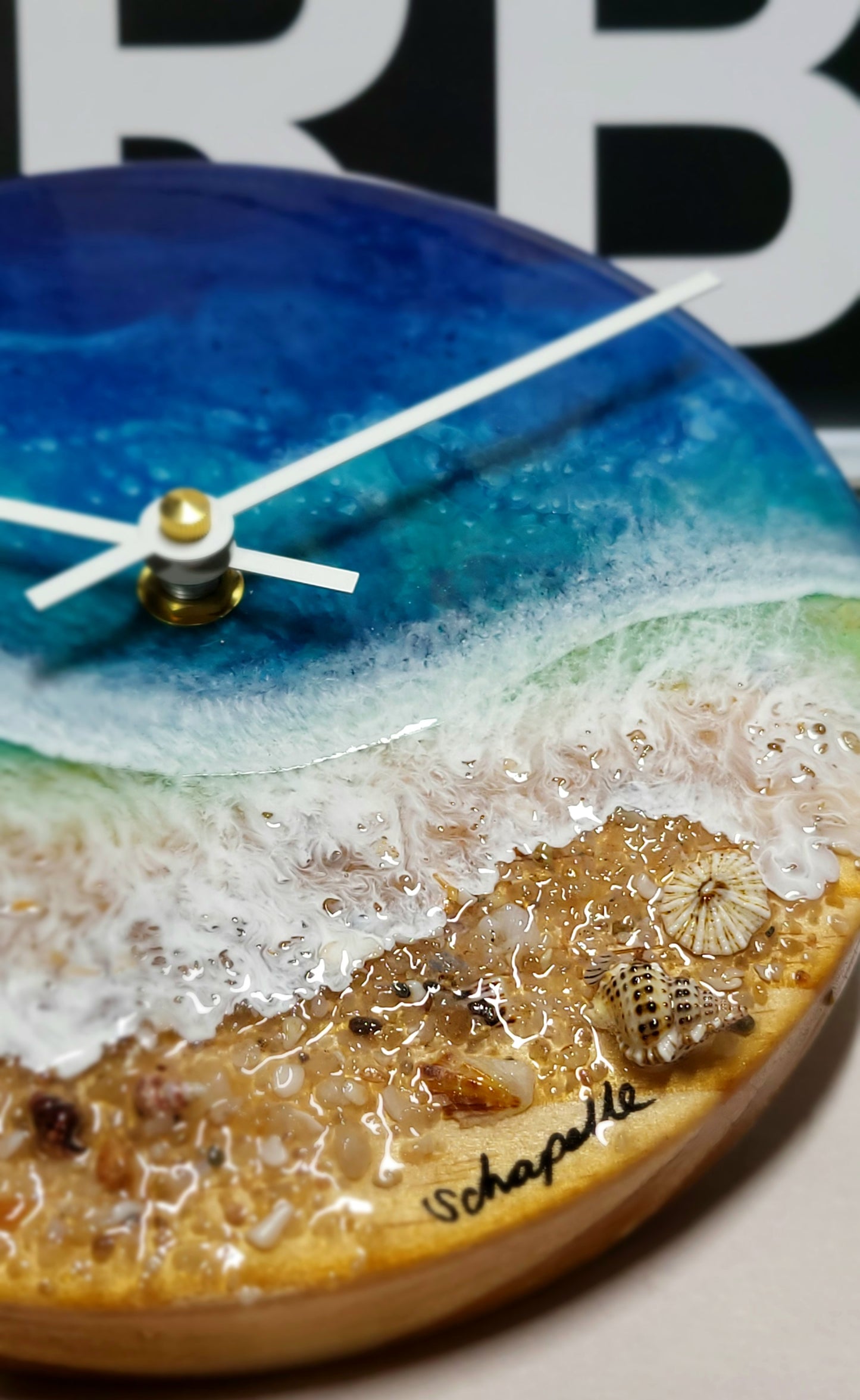 Epoxy Resin Wall Clock Small (ab1720)