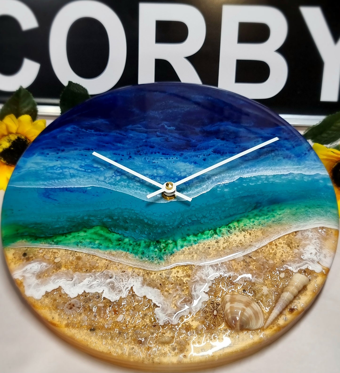 Epoxy Resin Wall Clock Regular (ab1676)