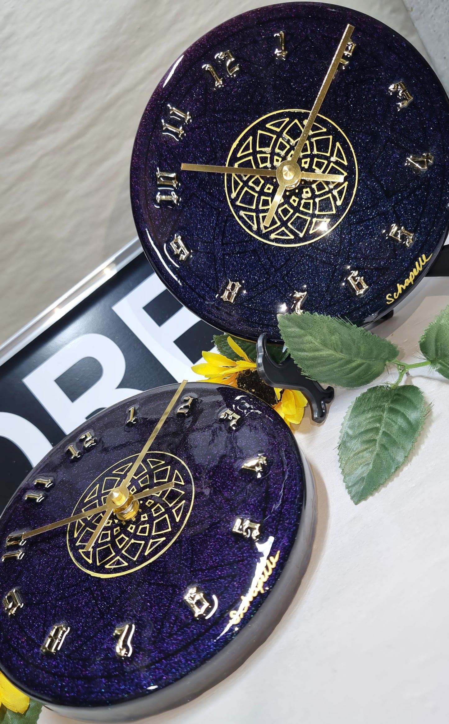 Epoxy Resin Wall Clock Small (ab1590)