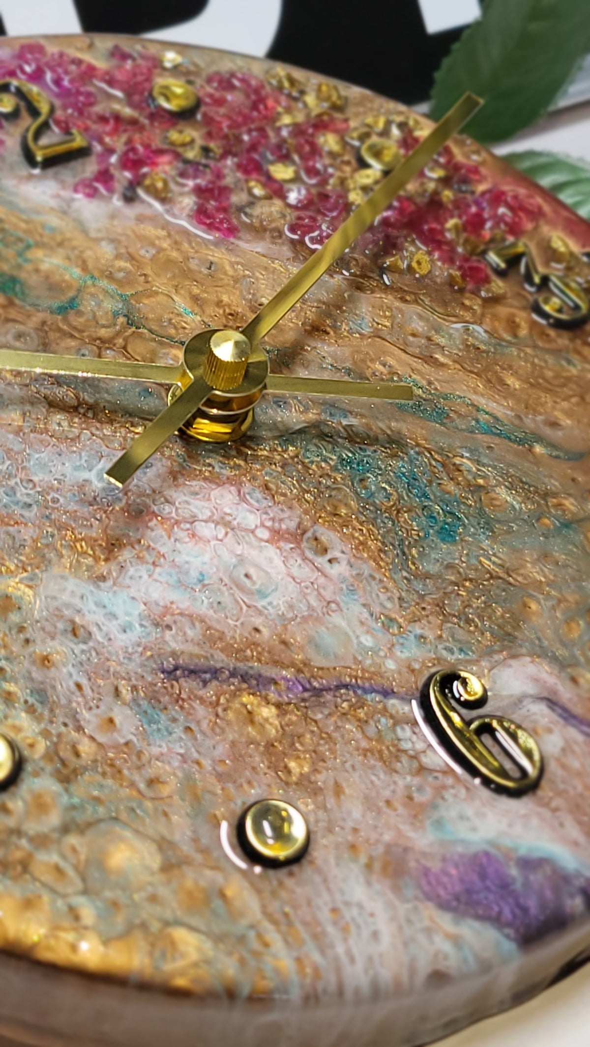 Epoxy Resin Wall Clock Small (ab1794)