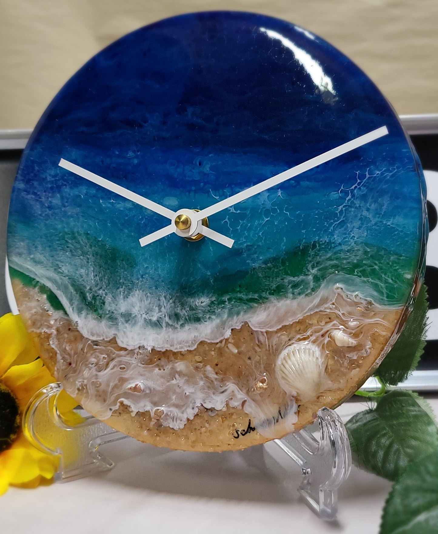 Epoxy Resin Wall Clock Small (ab1732)