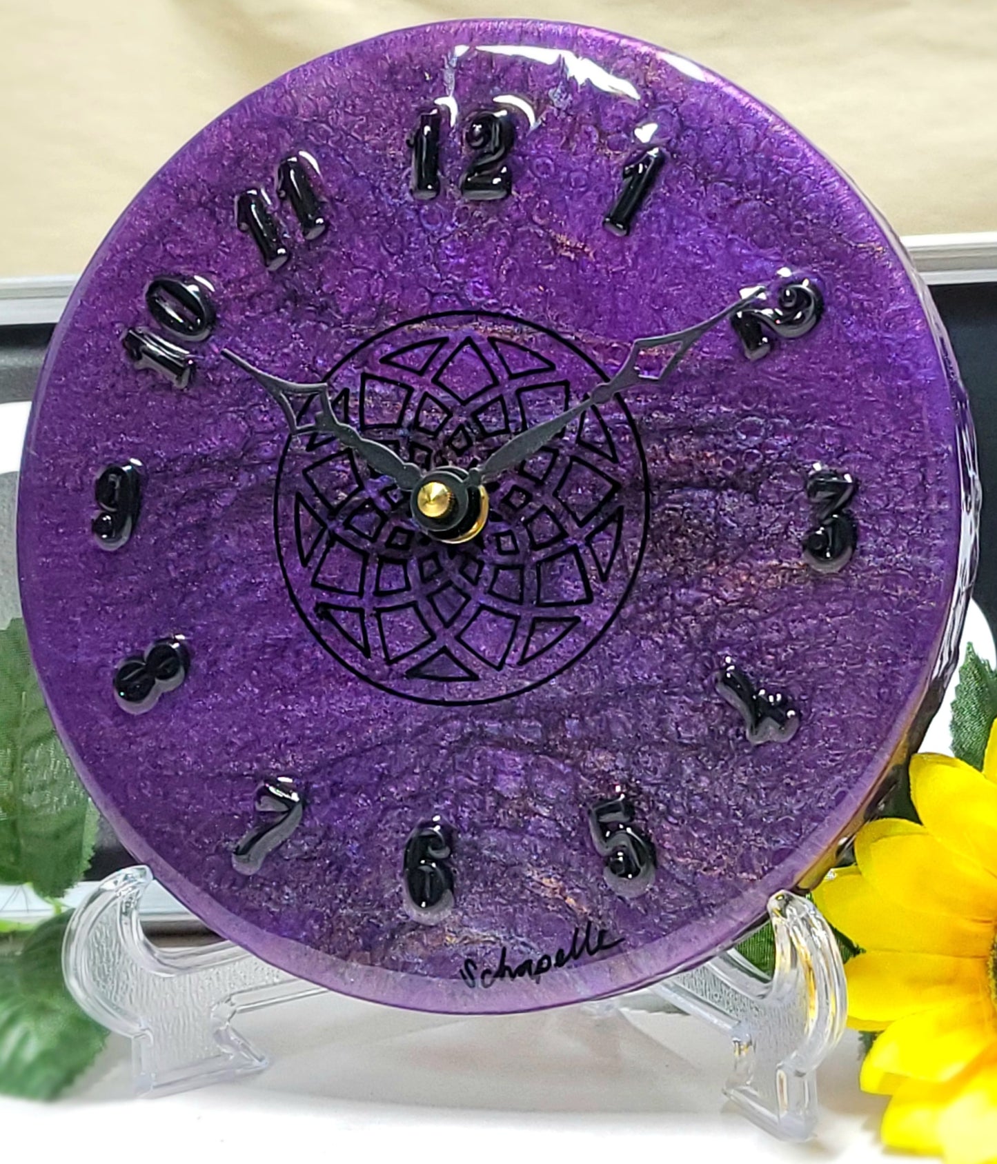 Epoxy Resin Wall Clock Small (ab1719)