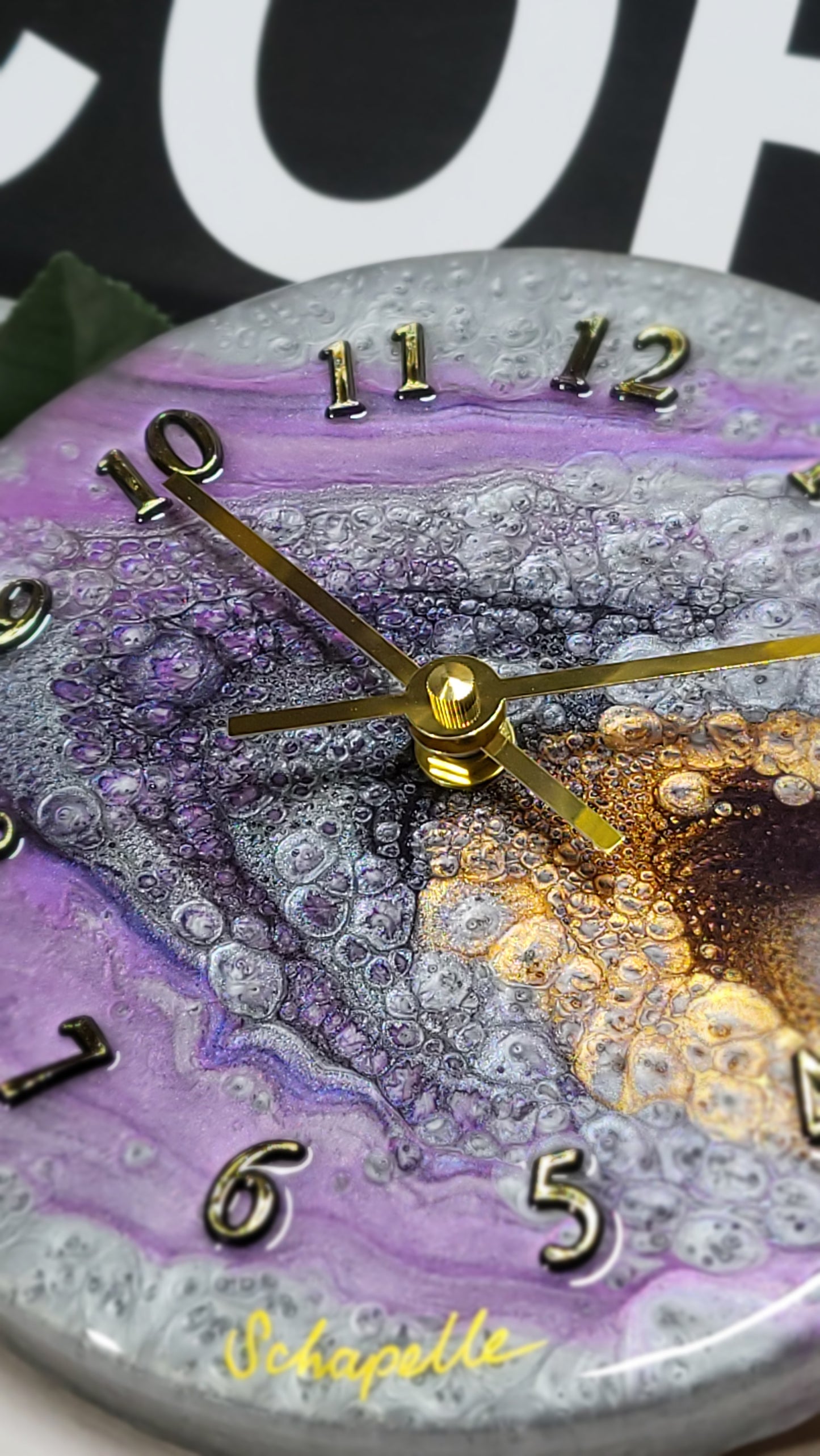 Epoxy Resin Wall Clock Small (ab1757l