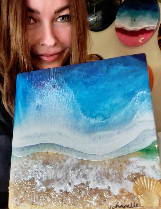 Epoxy Resin Ocean Wall Art