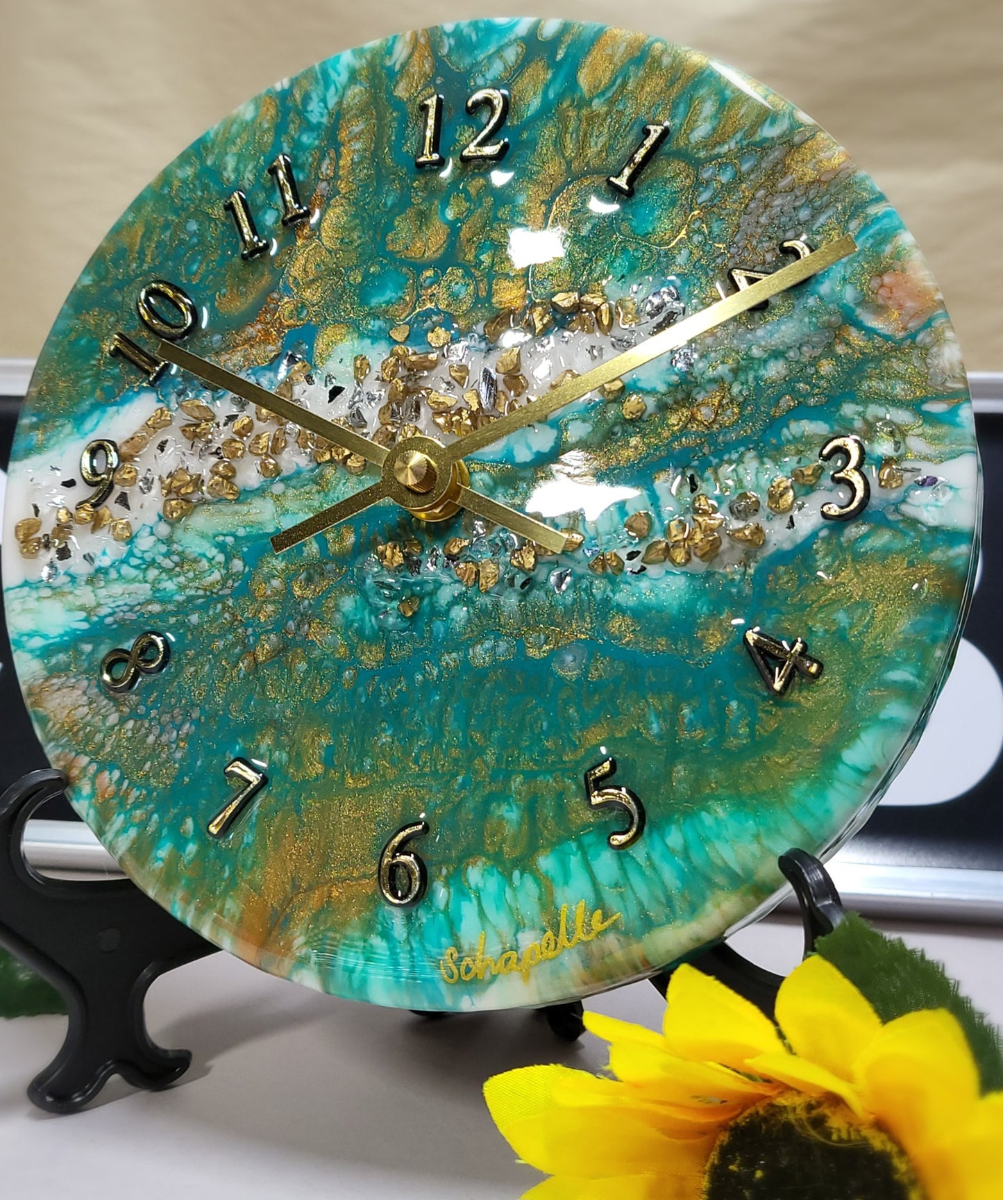 Epoxy Resin Wall Clock Small (ab1747)