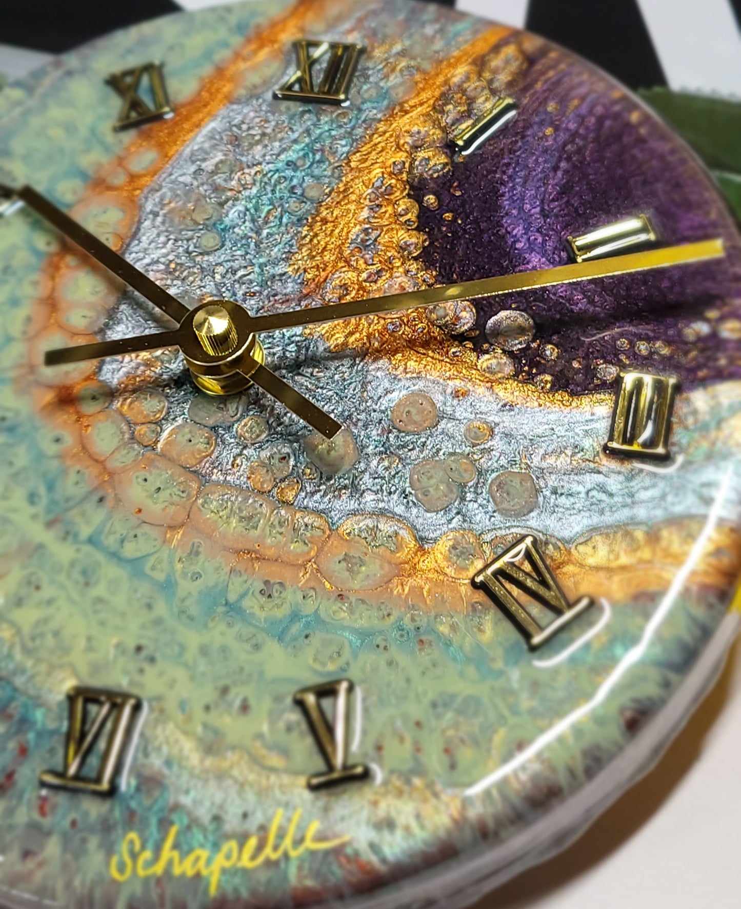 Epoxy Resin Wall Clock Small (ab1744)