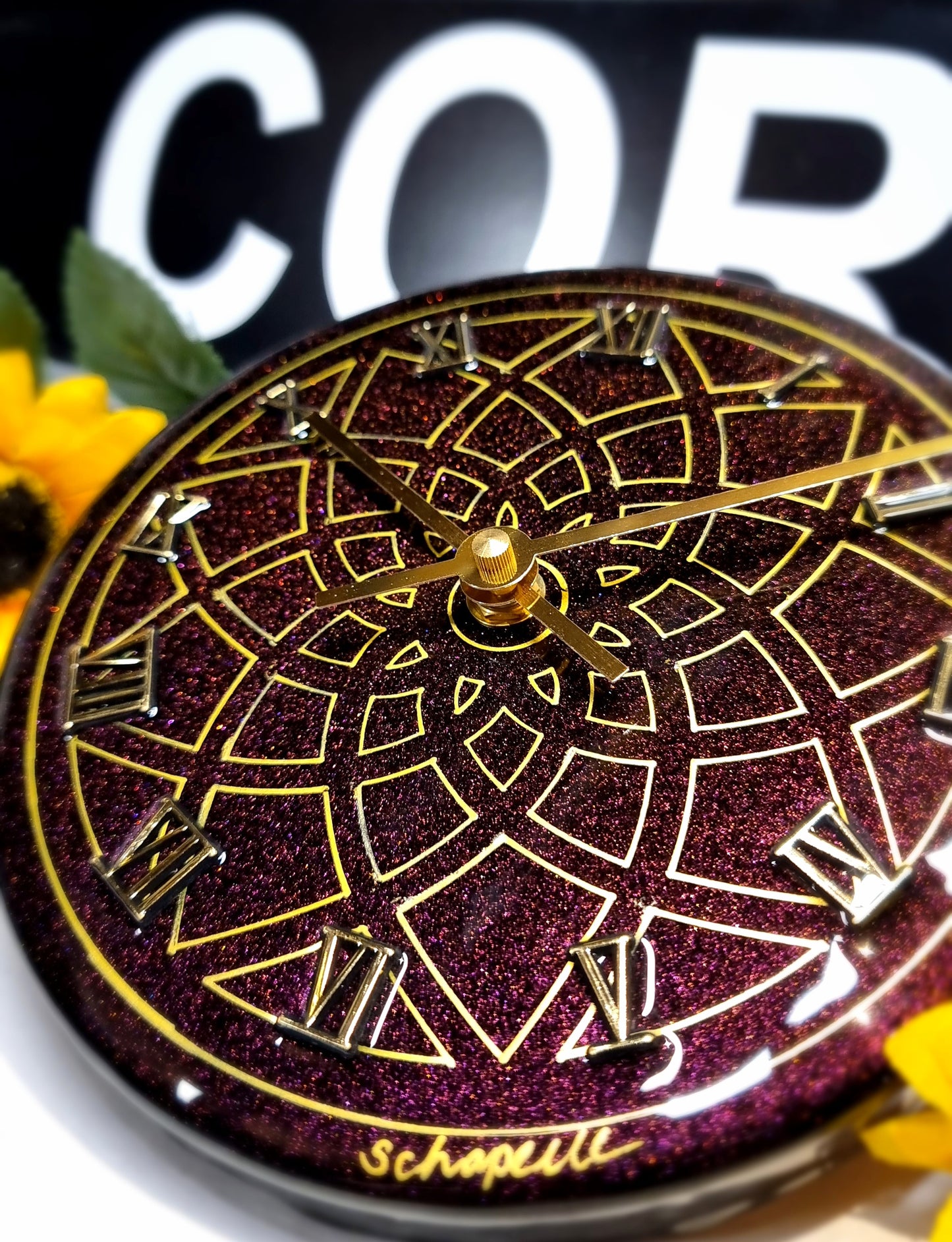 Epoxy Resin Wall Clock Small (ab1581)