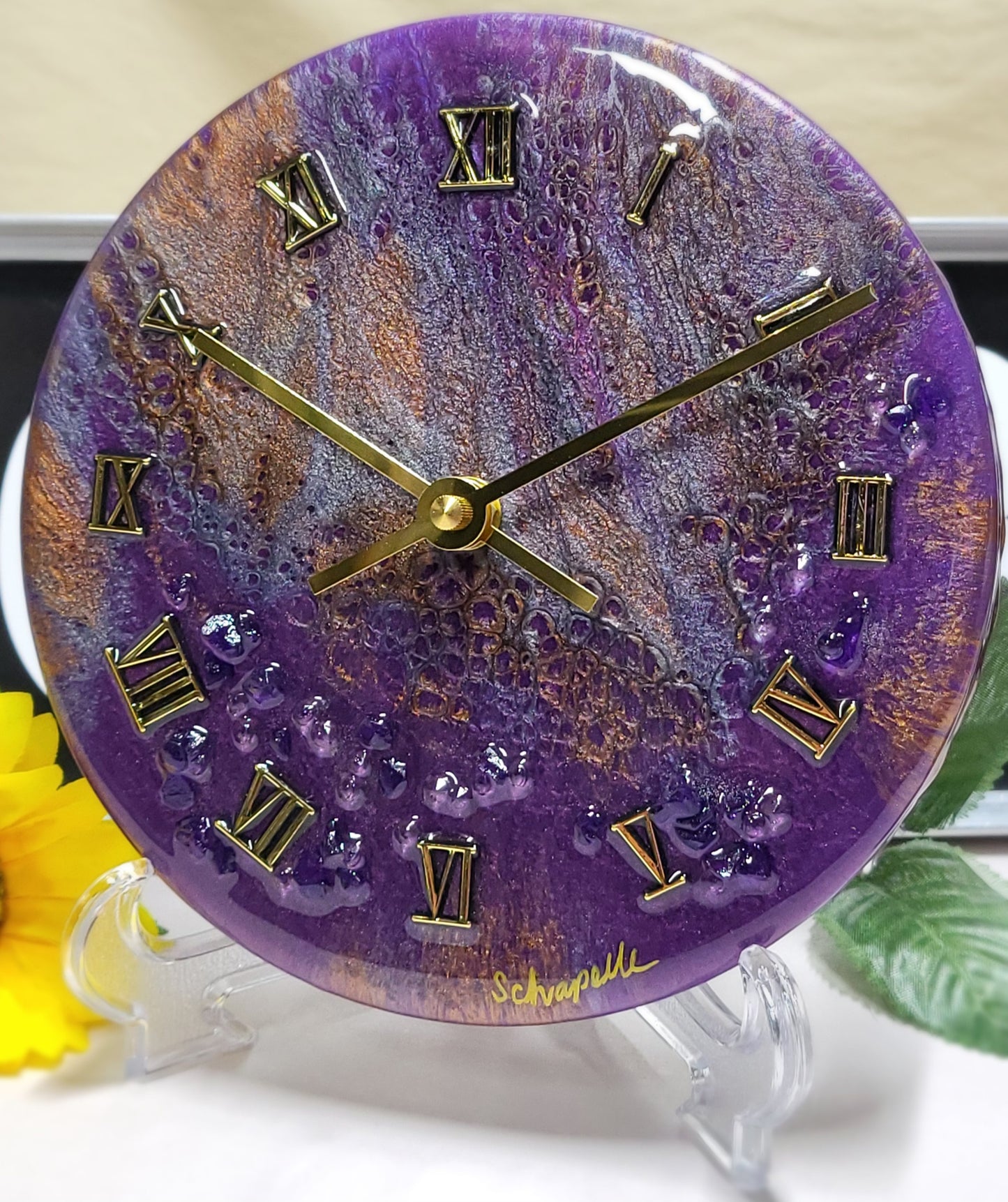Epoxy Resin Wall Clock Small (ab1727)
