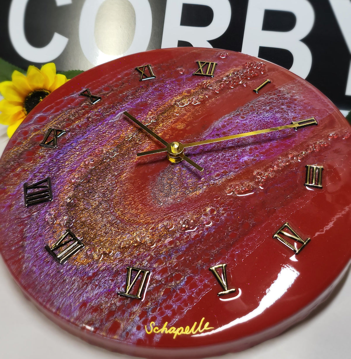 Epoxy Resin Wall Clock Regular (ab1797)