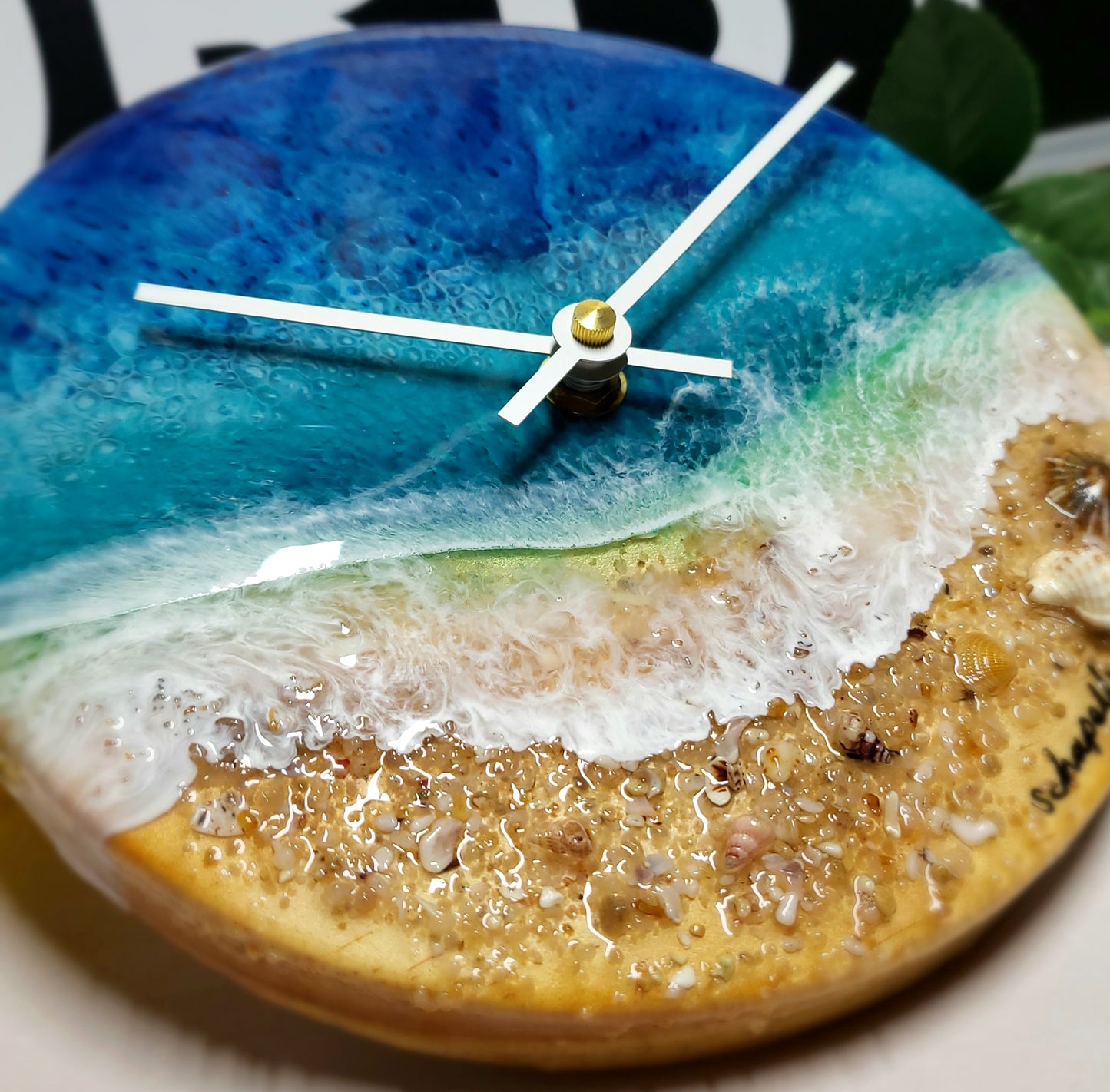 Epoxy Resin Wall Clock Small (ab1717)