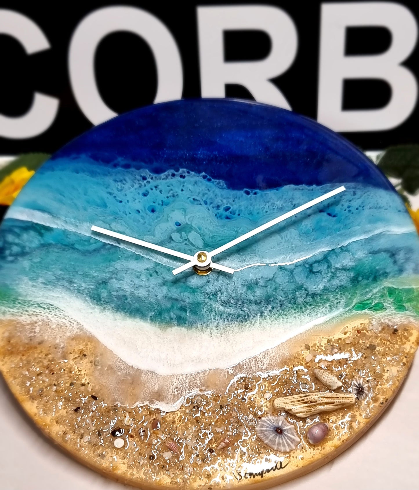 Epoxy Resin Wall Clock Regular (ab1632)
