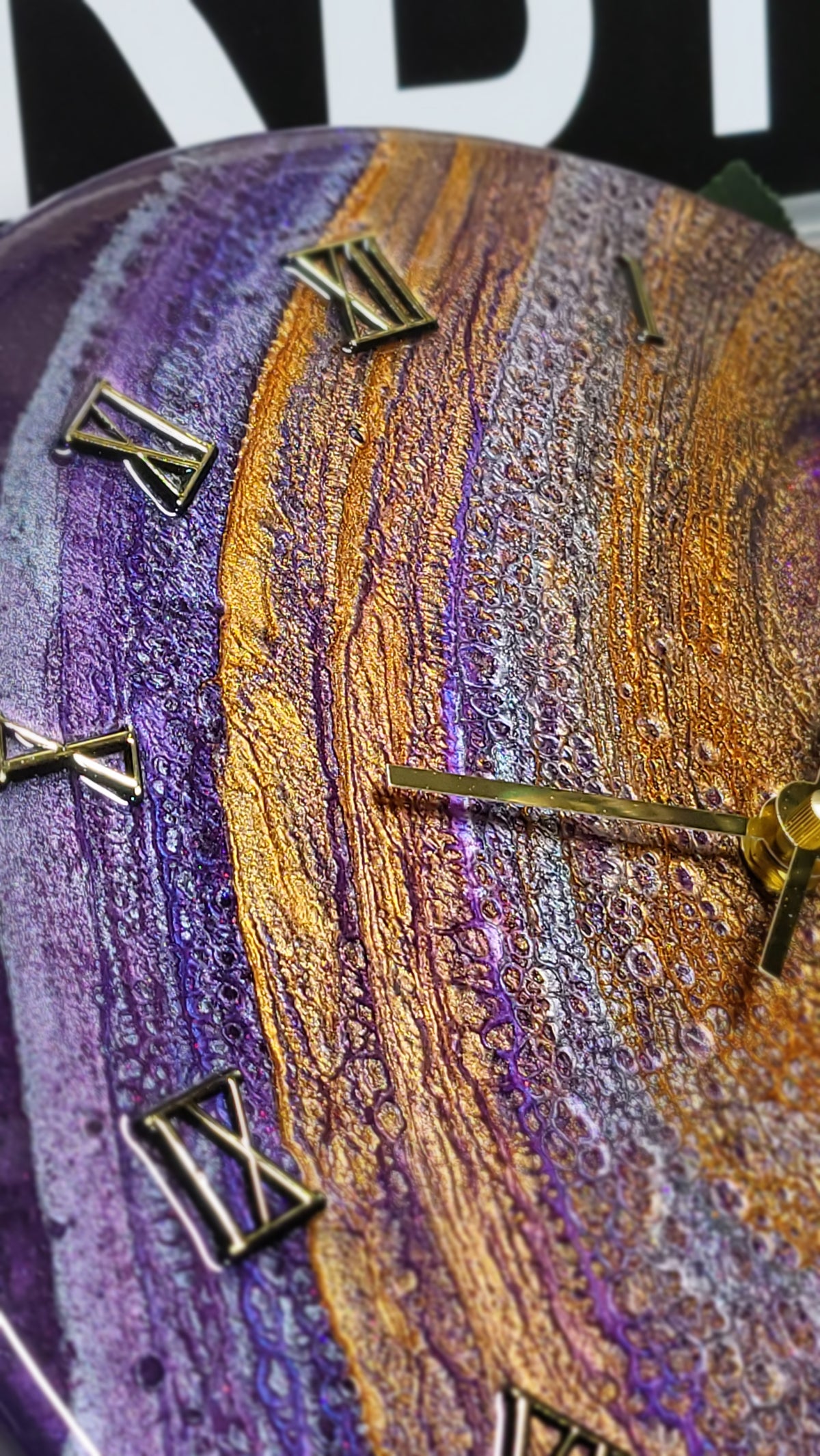 Epoxy Resin Wall Clock Regular (ab1799)