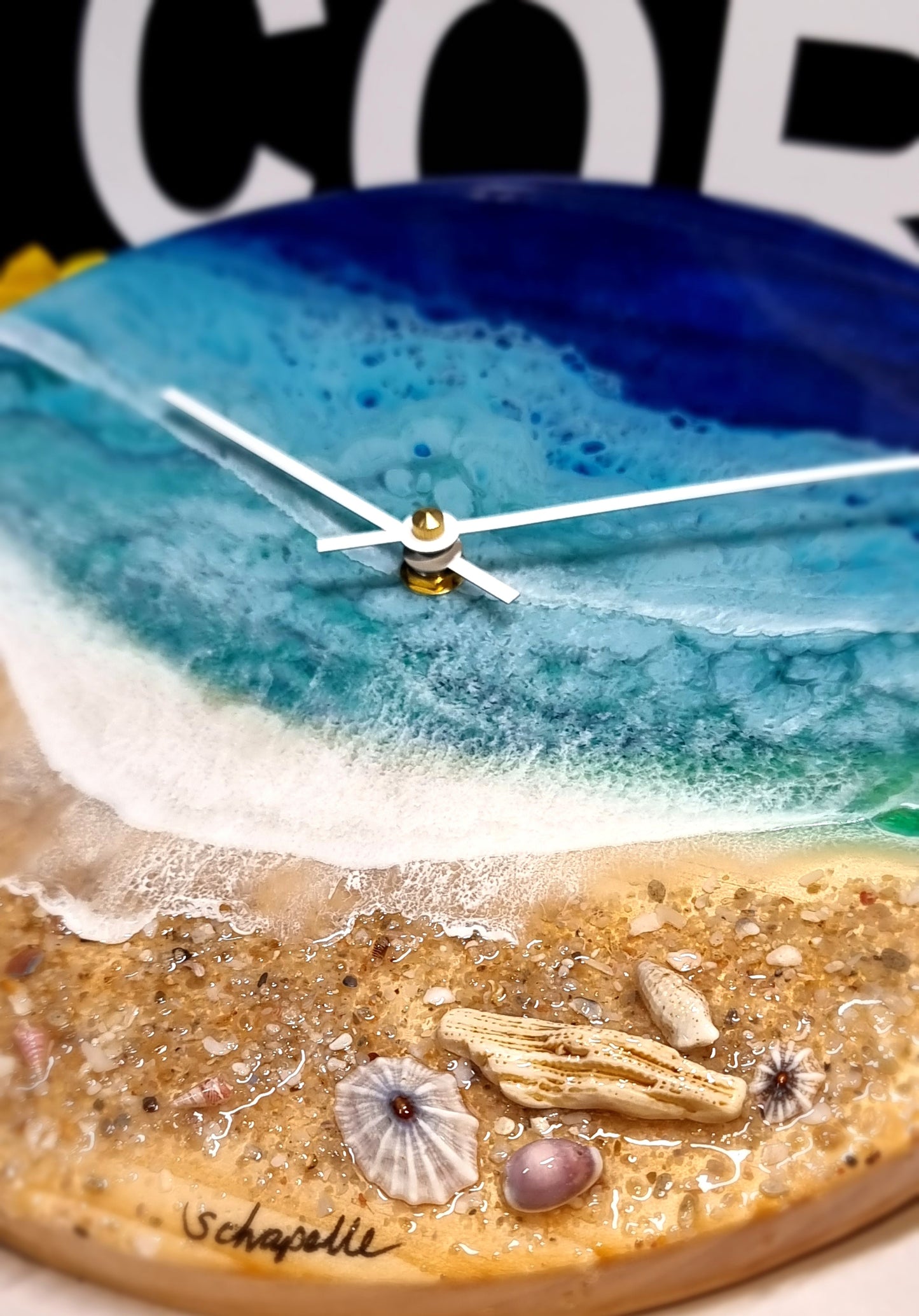 Epoxy Resin Wall Clock Regular (ab1632)