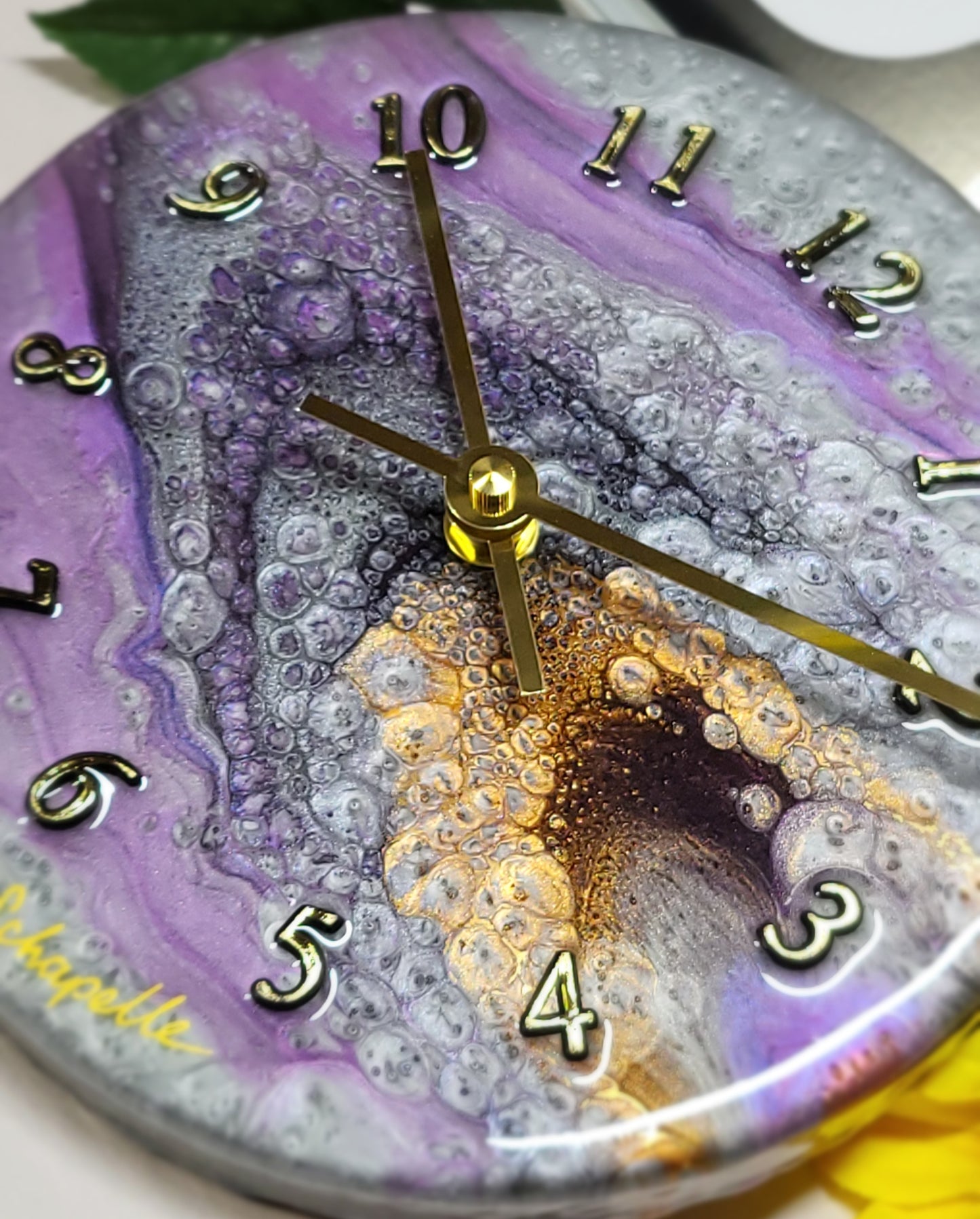 Epoxy Resin Wall Clock Small (ab1757l